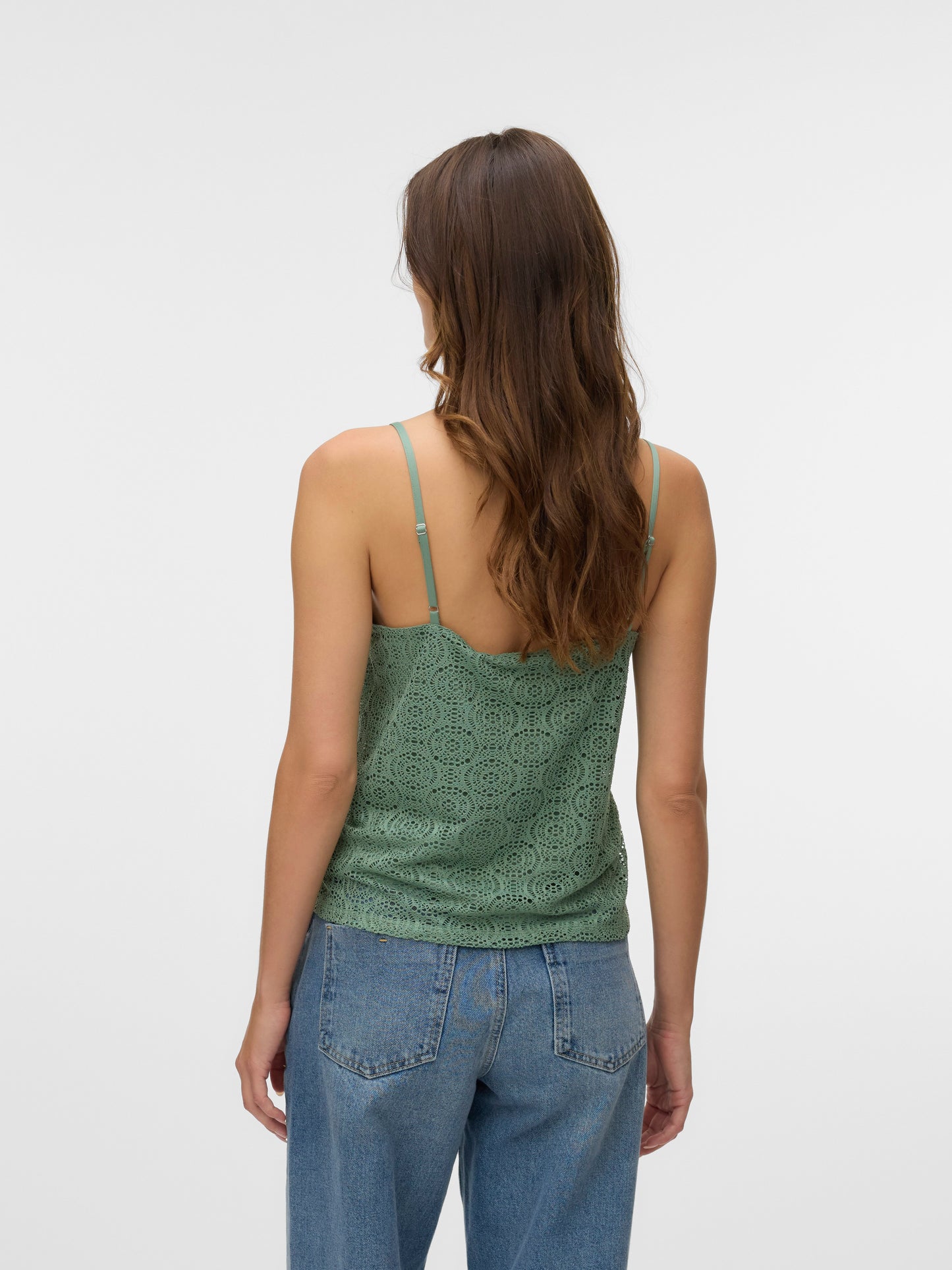 Vmmaya V-neck Singlet Top Jrs (Hedge Green)