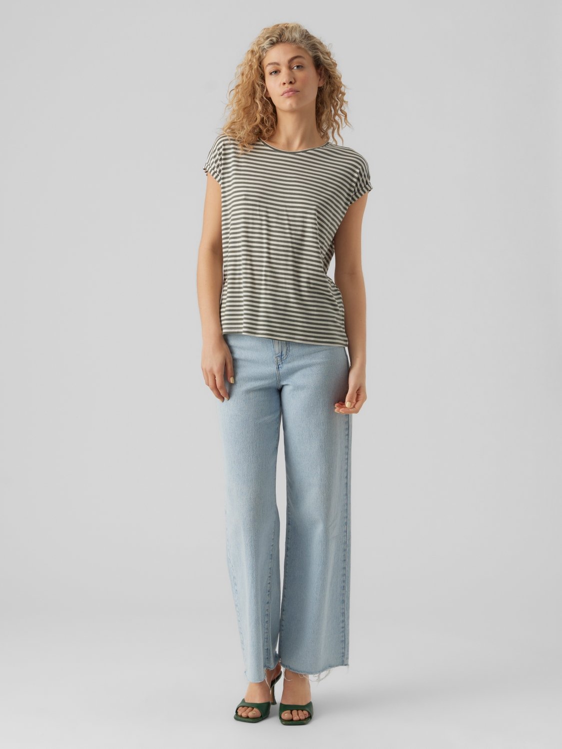 Vmava Plain Ss Top Stripe Ga Jrs Noos (Laurel Wre)