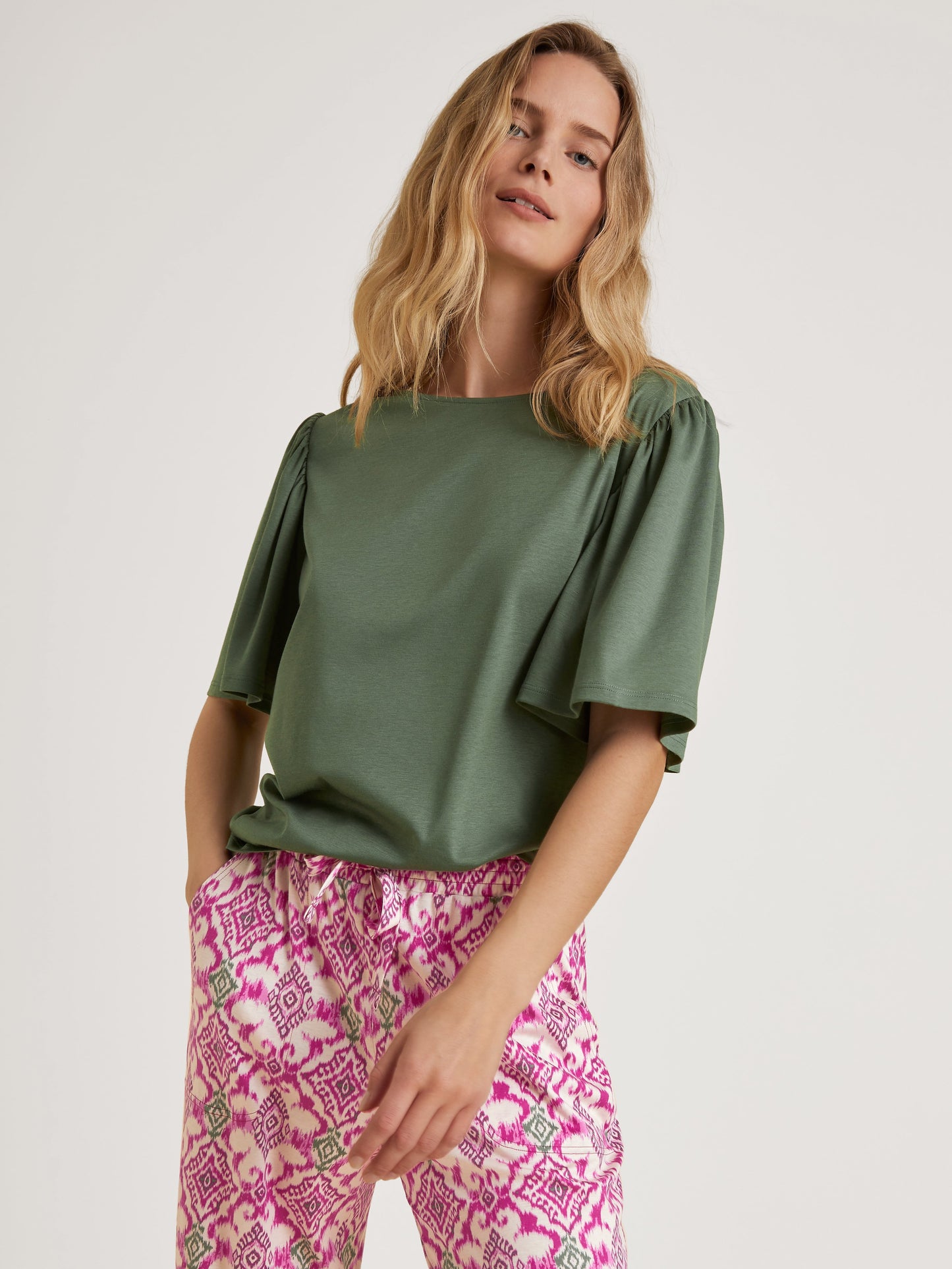 DAMEN Shirt kurzarm (Laurel Green)