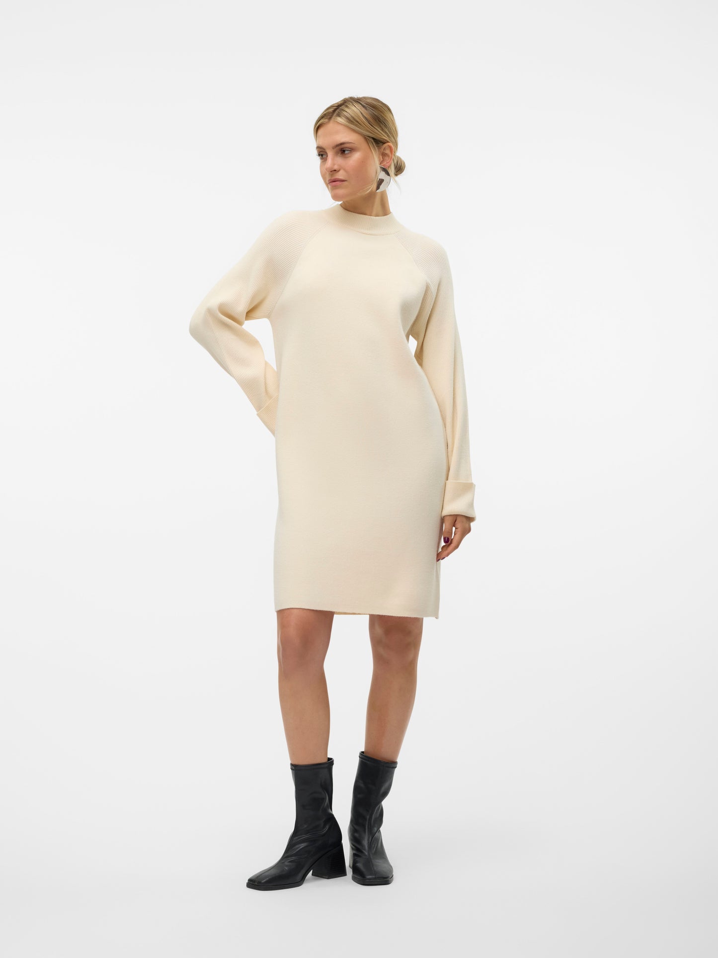 Vmgold Mix Ls Highneck Abk Dress Ga (Birch)