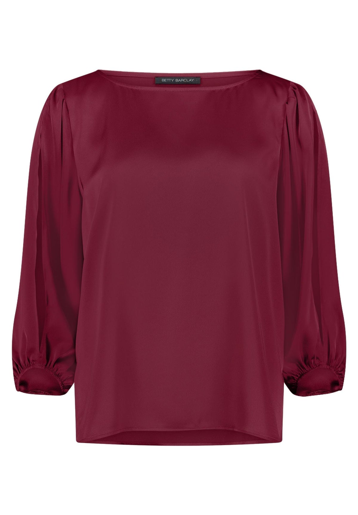 Satin-Bluse (Maroon Banner)
