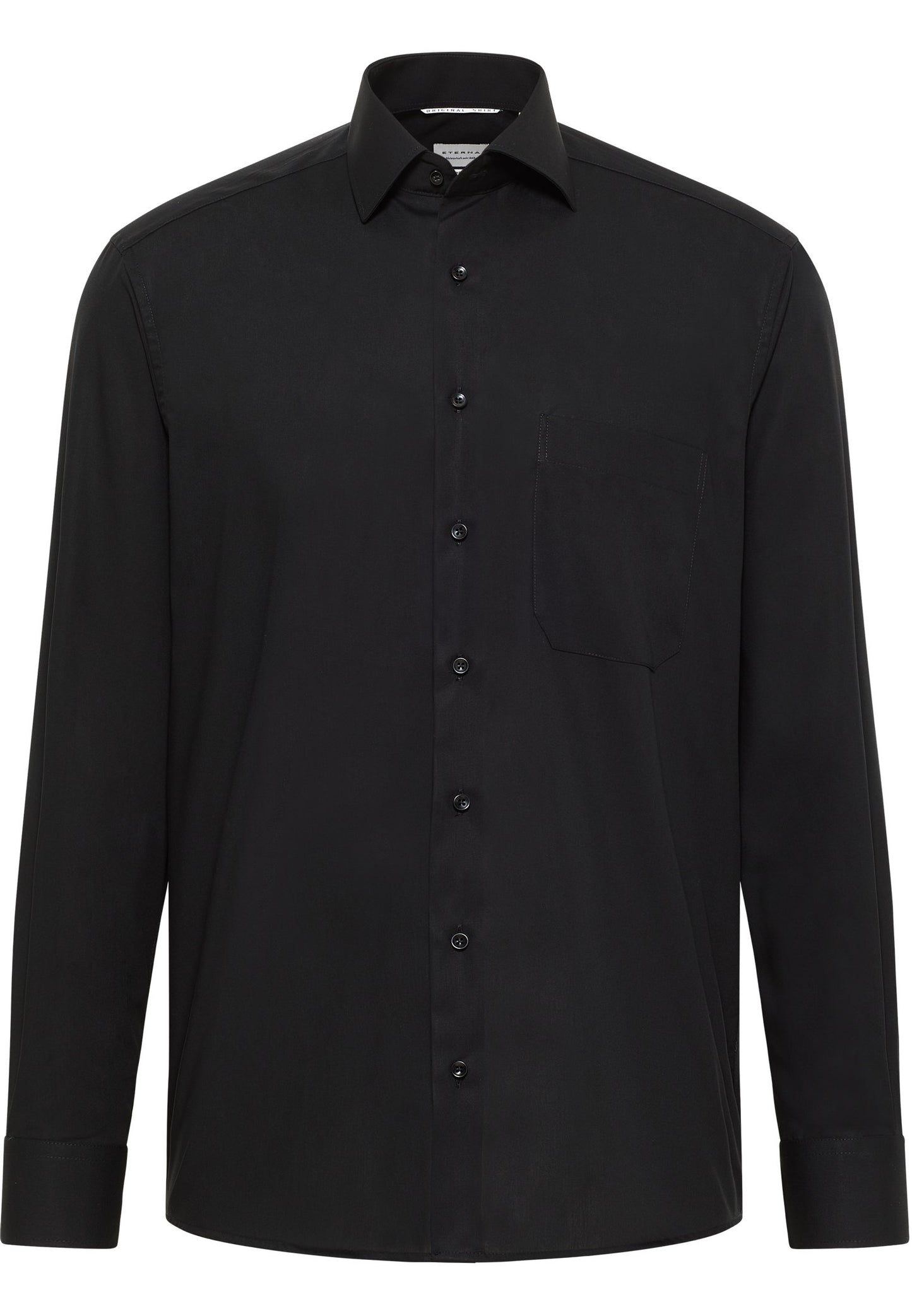 Original Shirt Popeline Langarm (Schwarz)