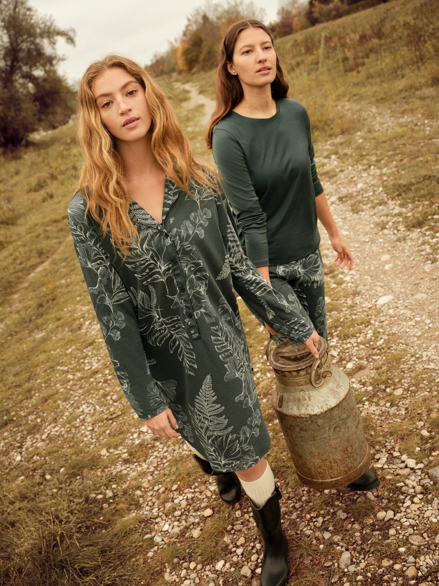 WOMEN Shirt long-sleeve (Deep Emerald Gre)