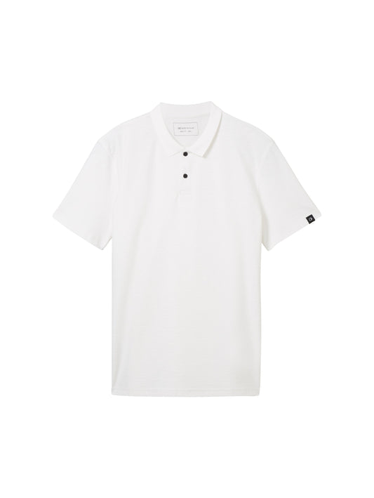 Poloshirt mit Struktur (White)