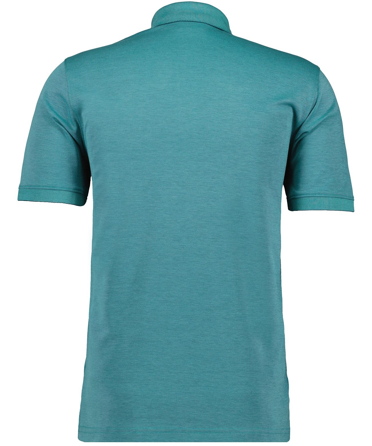 Softknit-Polo mit Brusttasche, kurzarm (Smaragd)