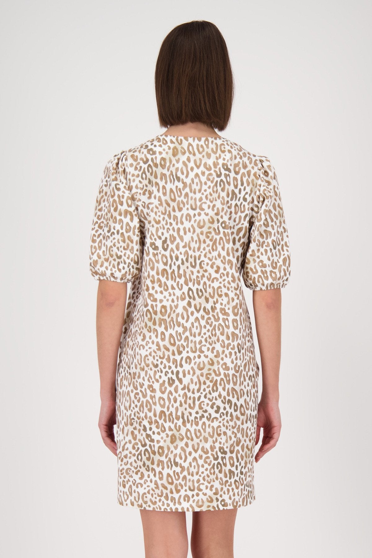 Kleid (Camel Gemustert)