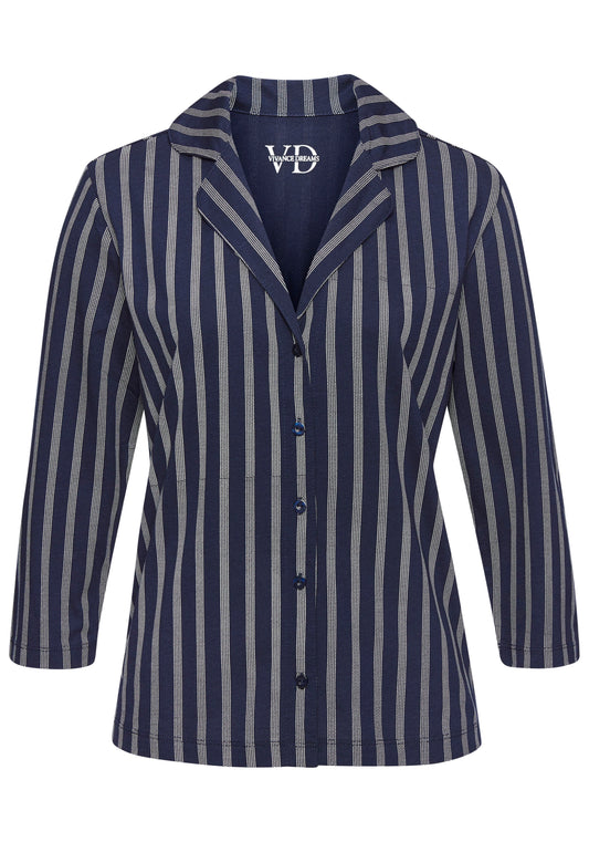 Vivance Dreams VD 3/4 Classic Shirt (Stripes Aop)