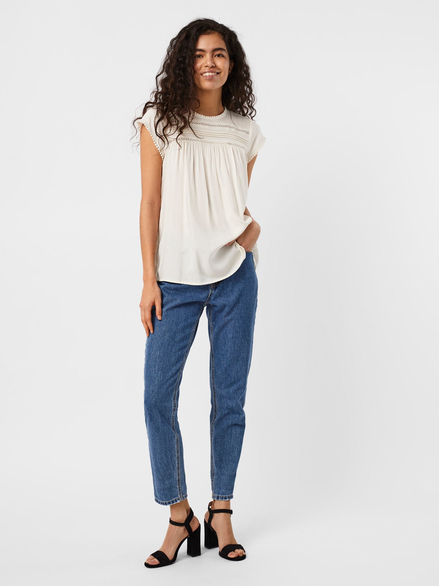 Vmdebbie Pleat S/l Top Ga Noos (Snow White)