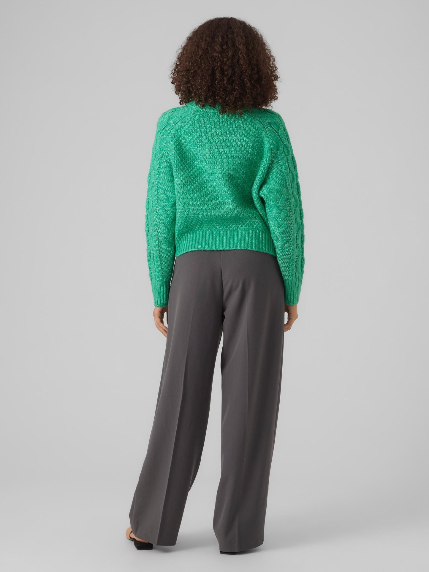 Vmbirgitte Ls O-neck Pullover (Mint/w. Me)