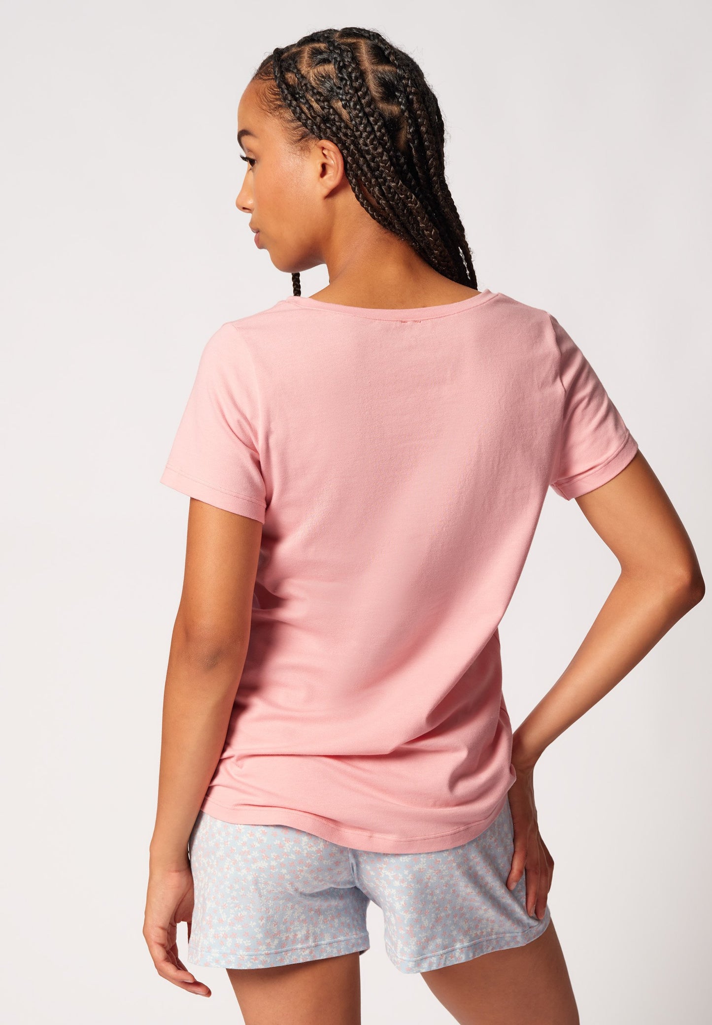 SKINY Damen Shirt kz. A. Night In Skiny 01 (Bridal Rose)