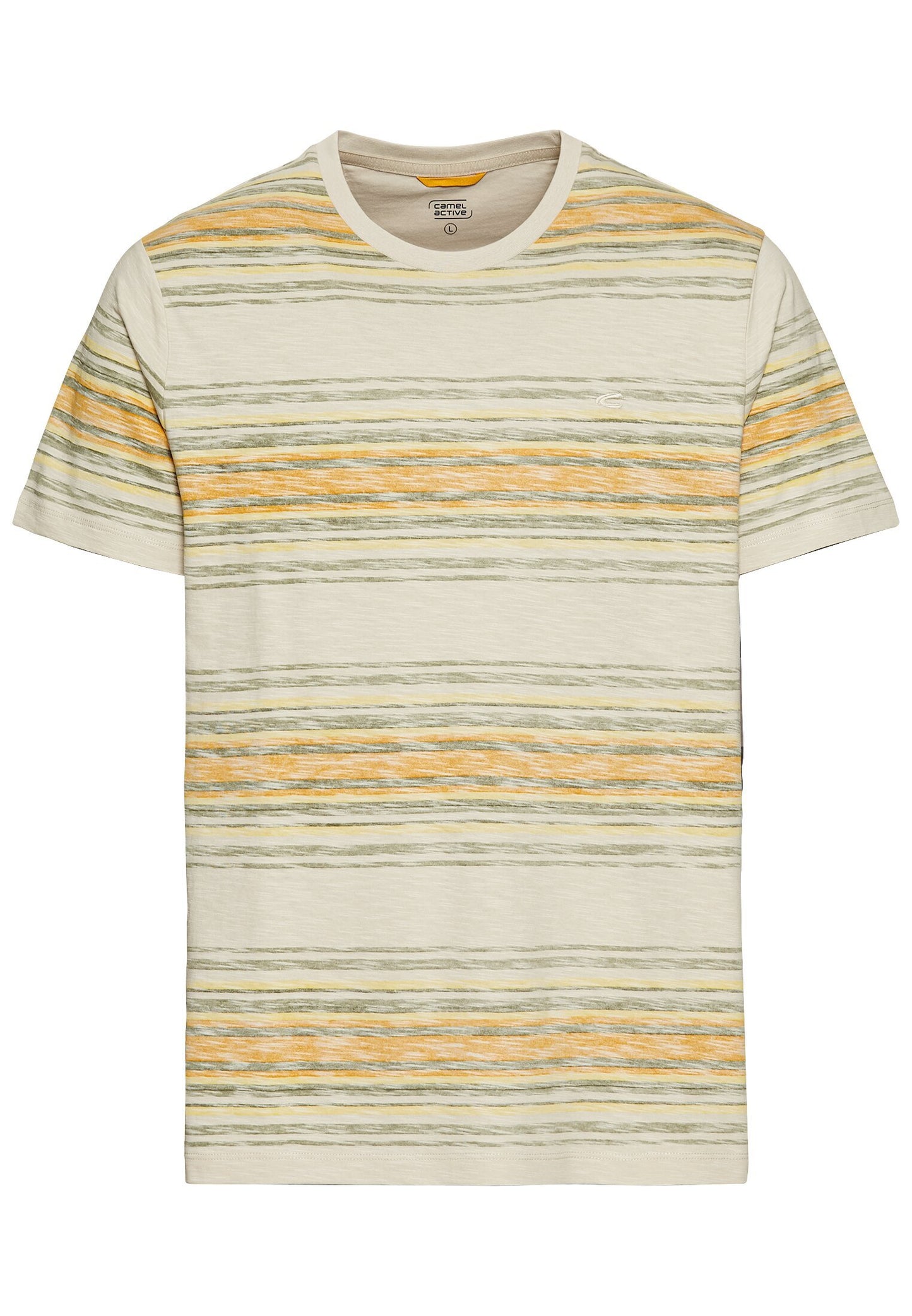 T-Shirt mit Streifenmuster aus Baumwolle (Sunflower)