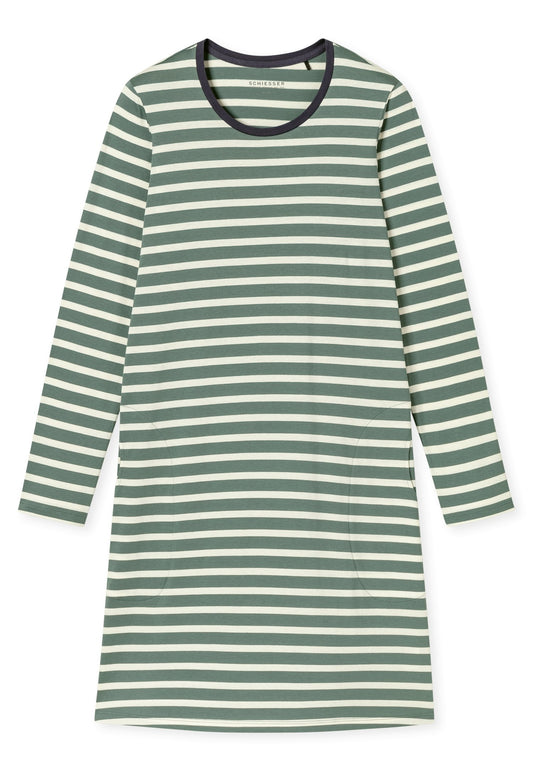 Nachthemd langarm, 95cm (Mineral)