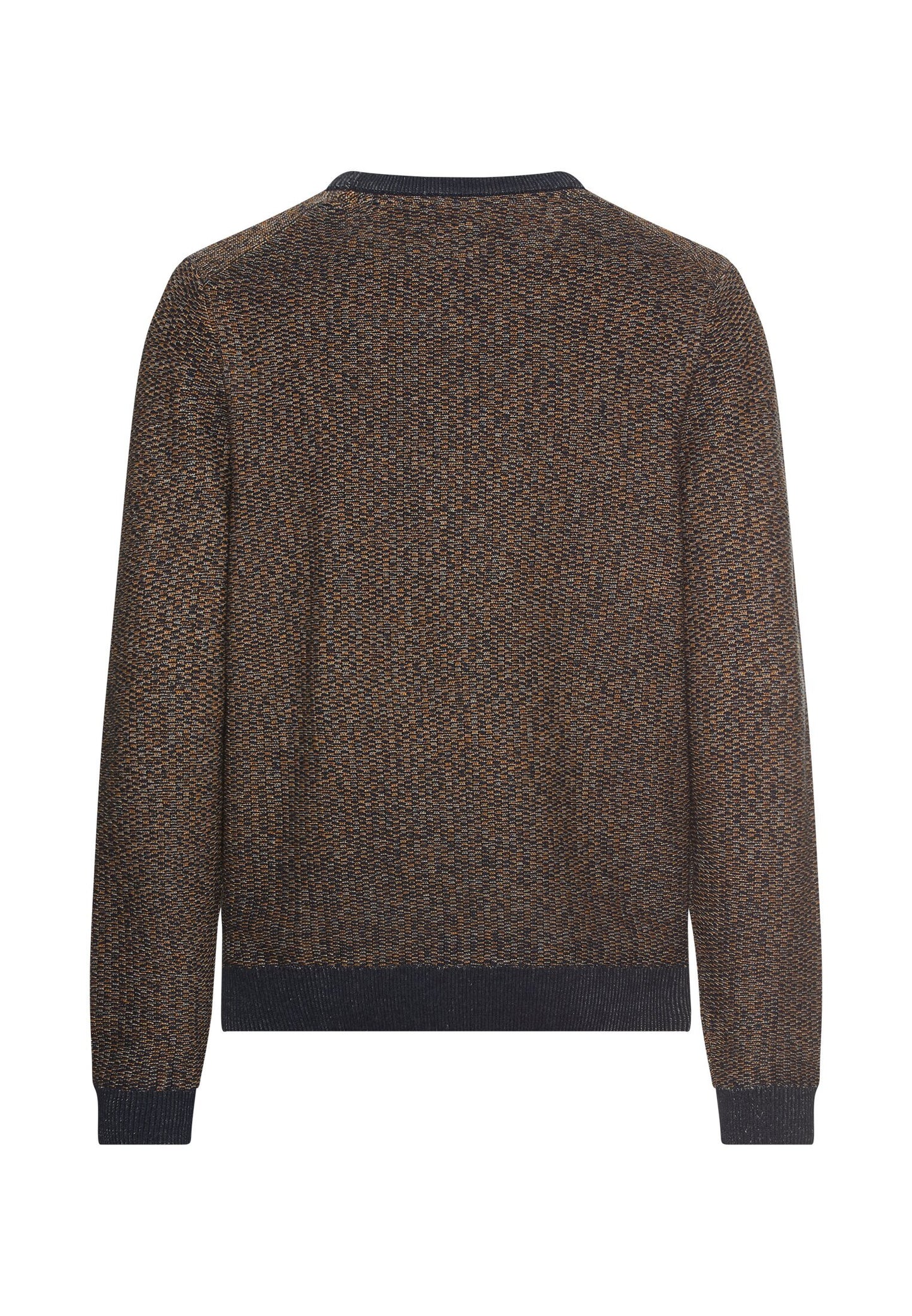 Strickpullover mit Rundhalskragen (Burned Yellow)