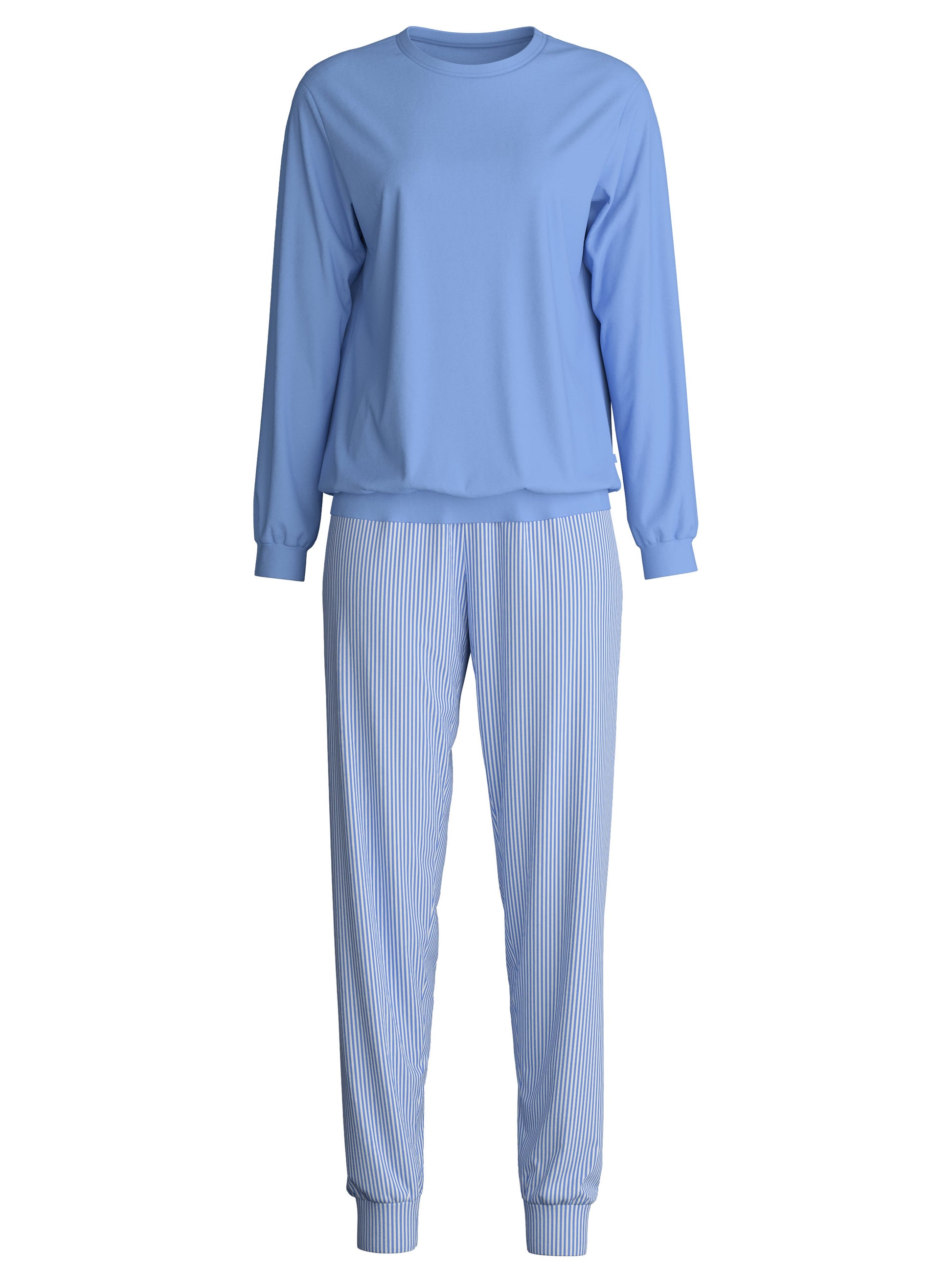 WOMEN Pyjamas with cuff (Hydrangea Blue)