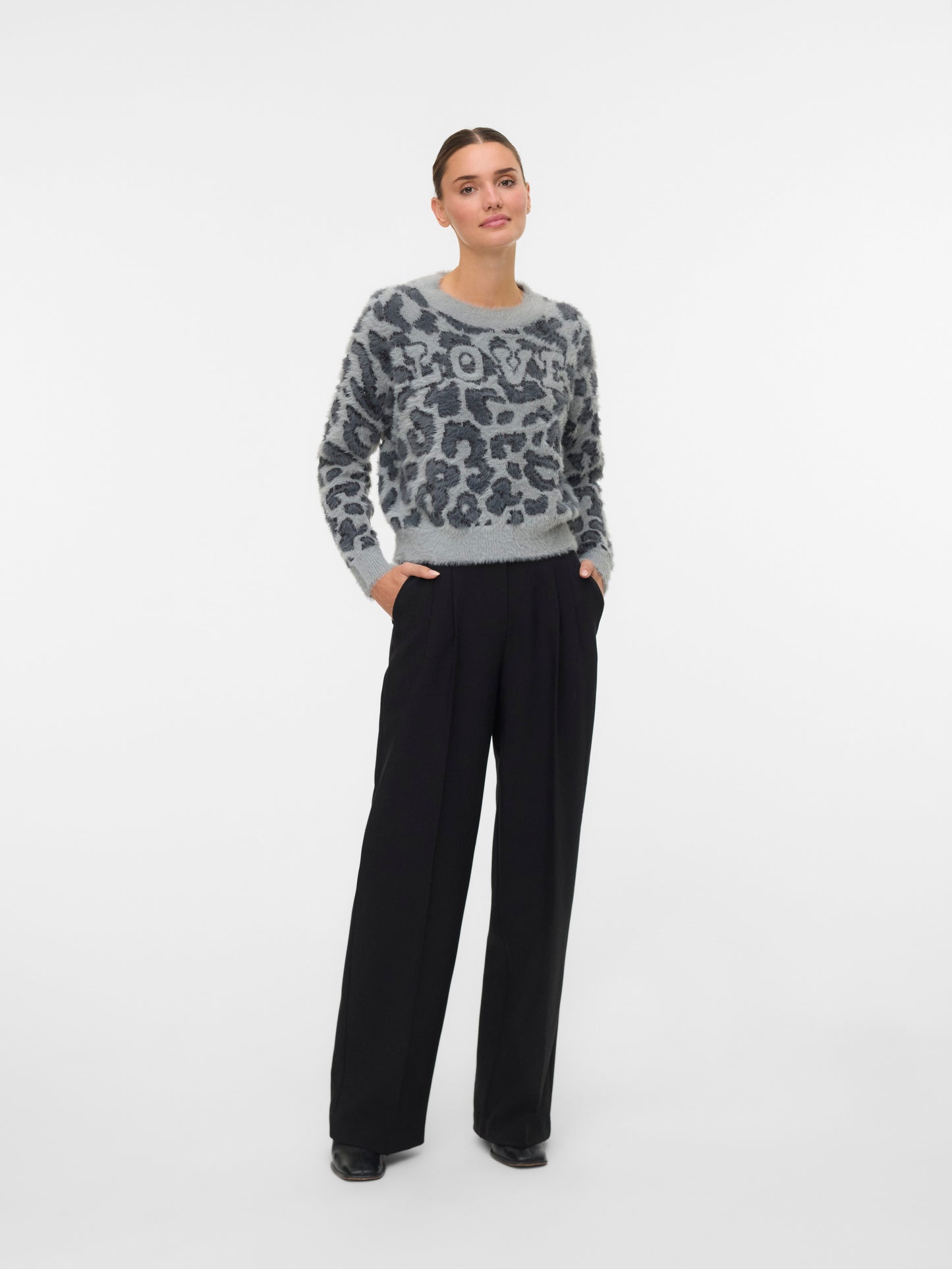 Vmjungle Ls O-neck Pullover Boo (Griffin/w.)