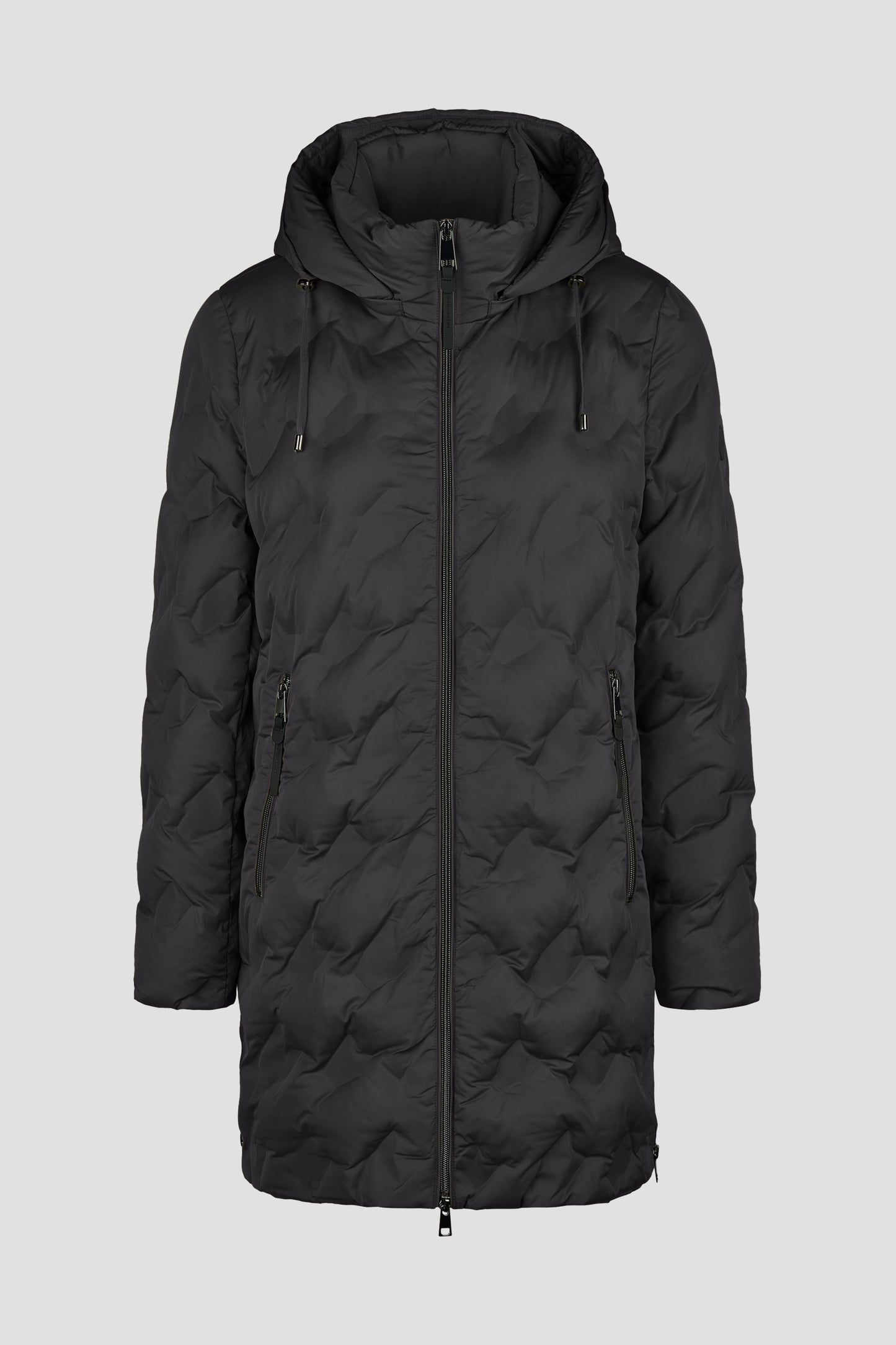Kurzmantel Polar Pearls mit Kapuze (Black)