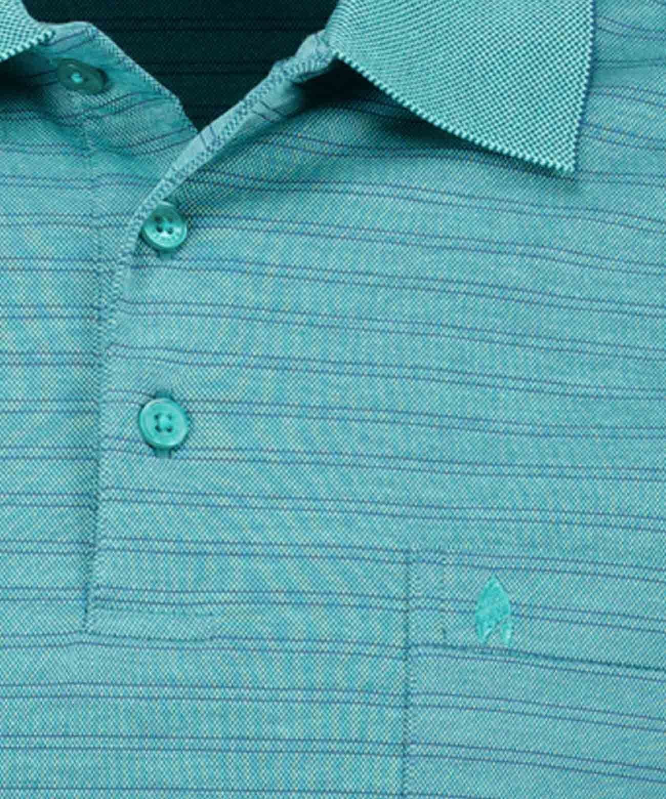 Softknit-Polo fineliner (Smaragd)