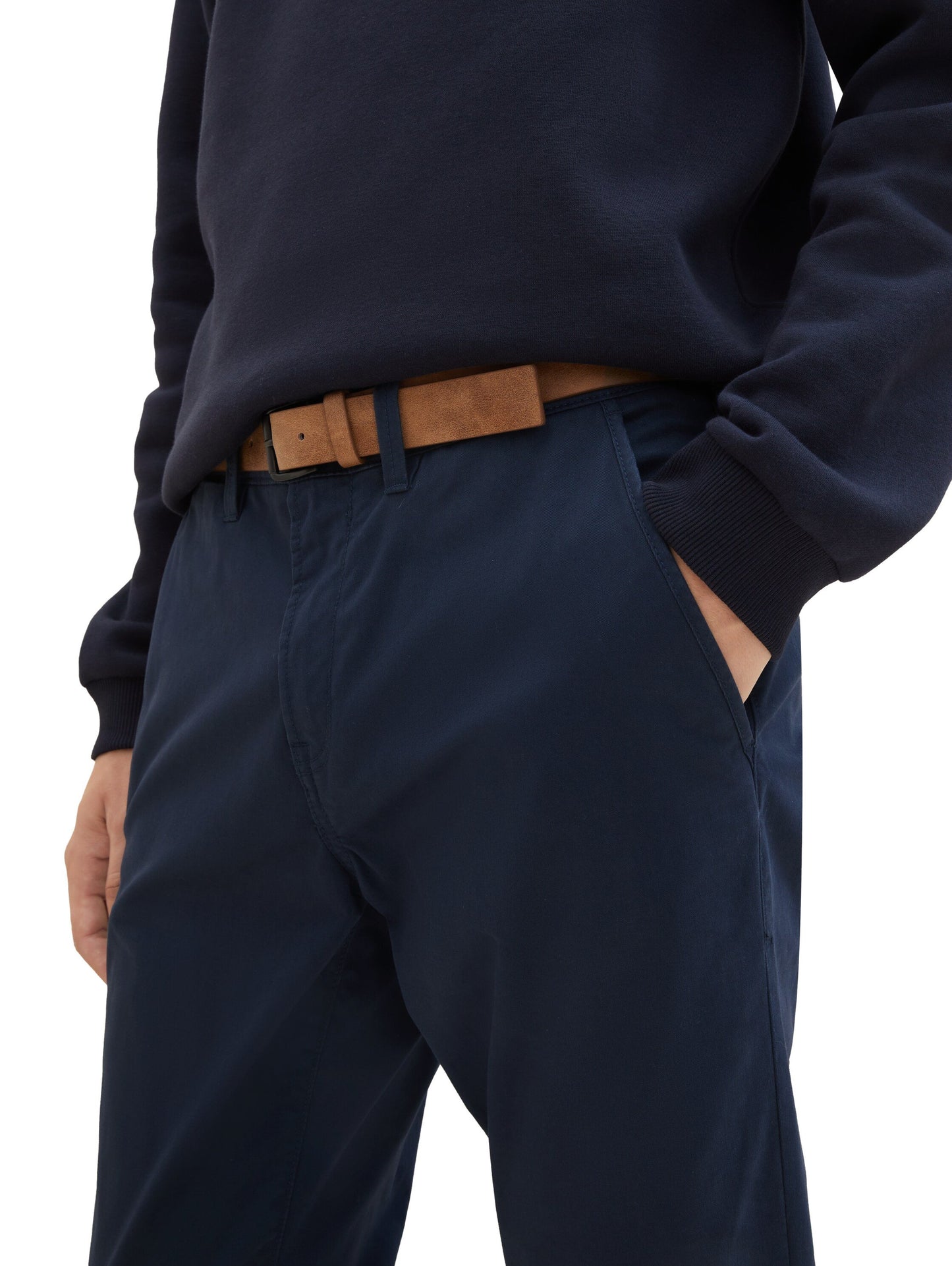 Chino Hose mit Gürtel (Sky Captain Bl)
