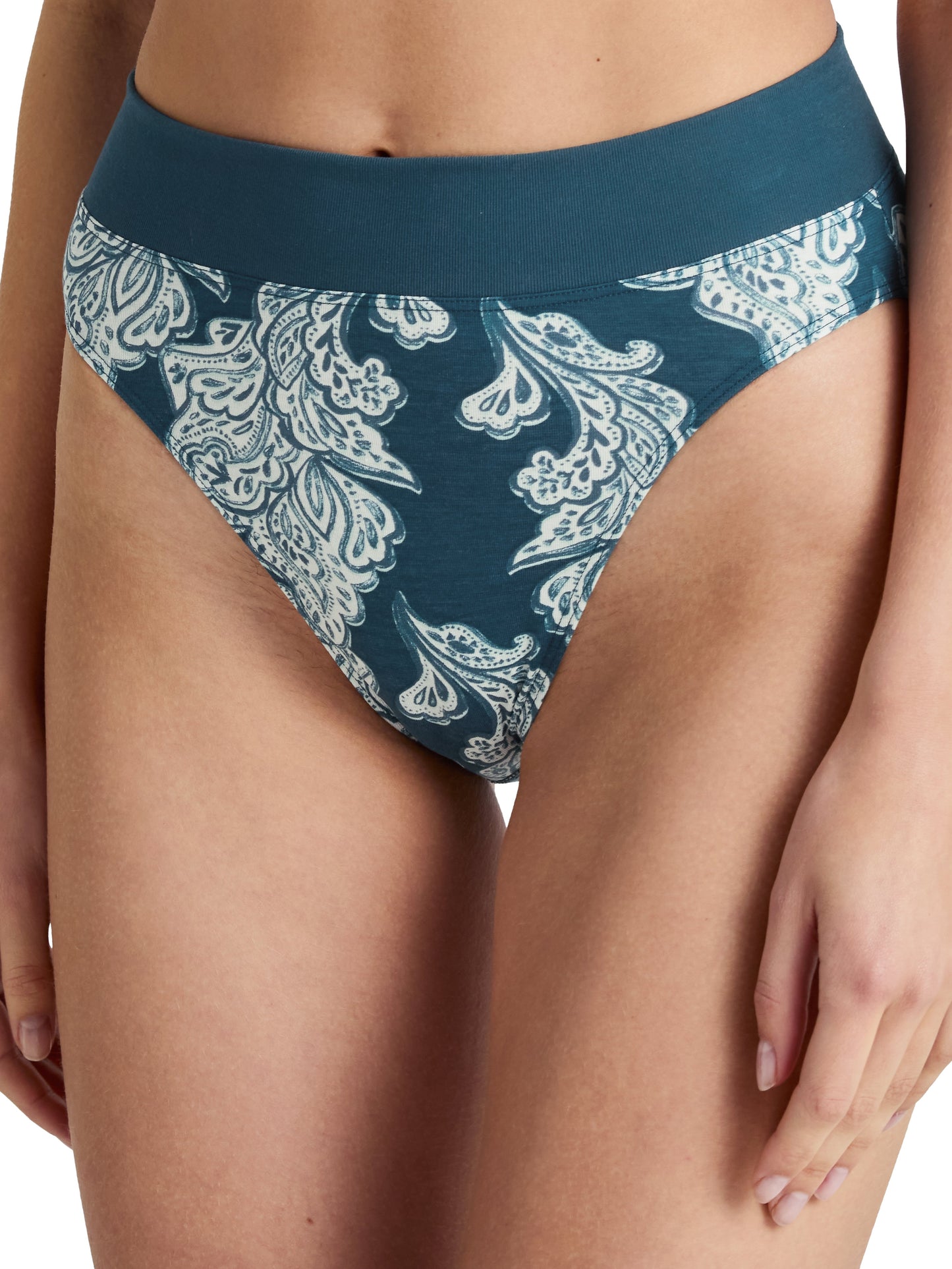 Slip mit Softbund, high waist (Deep Dive Petrol)