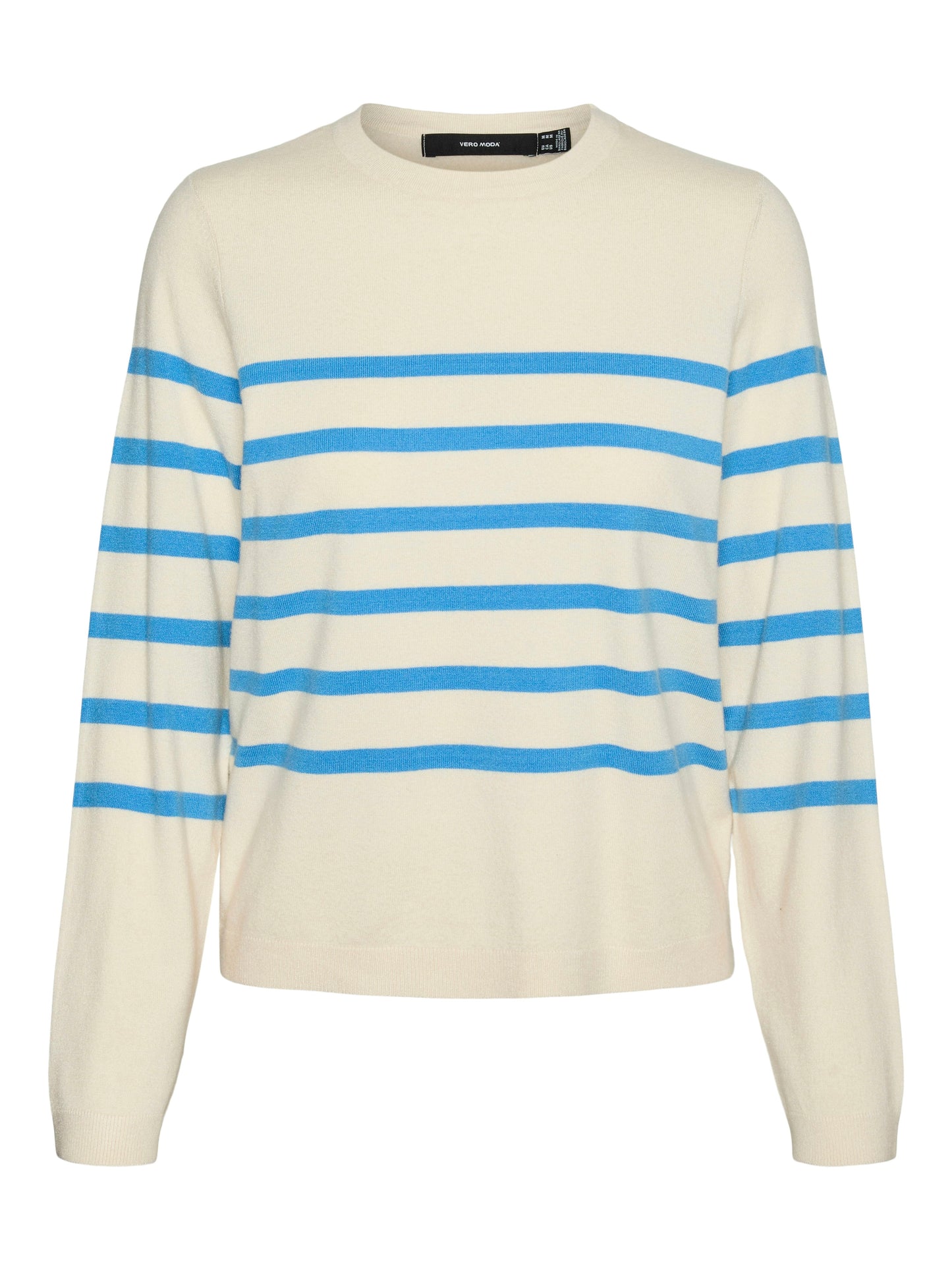 Vmsaba Plain Ls O-neck Pullover Ga Noos (Birch/azur)