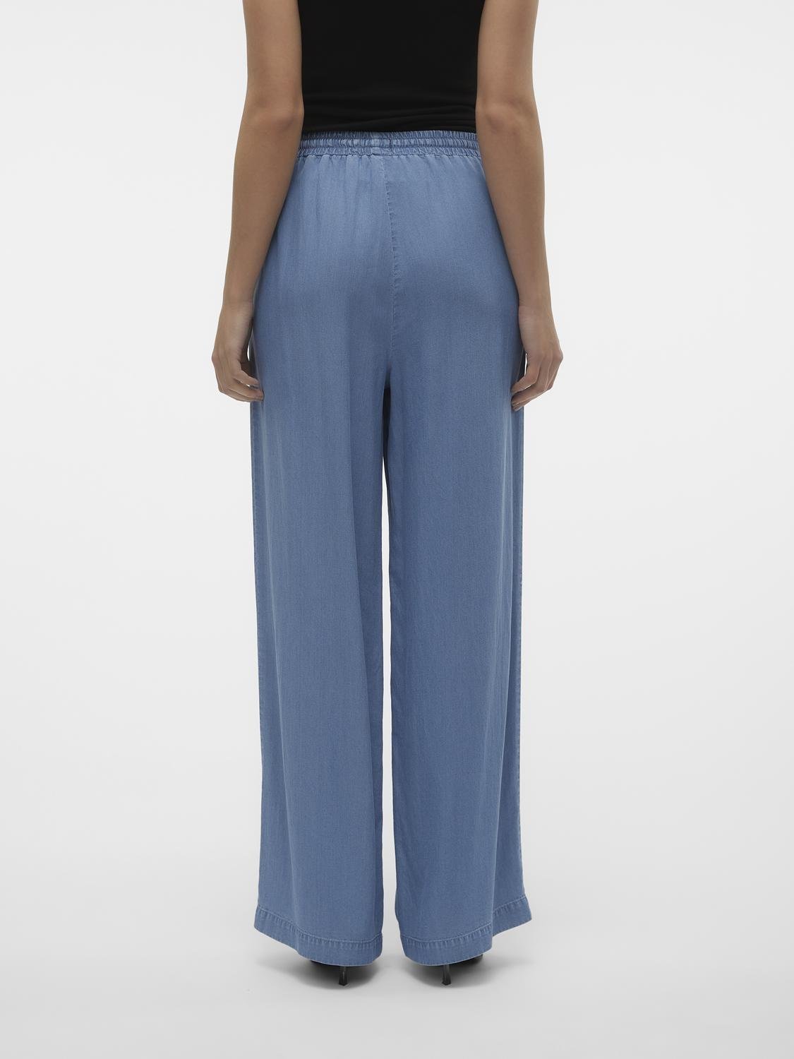 Vmbree Hw Long Loose Pants Ga (Medium Blue D)
