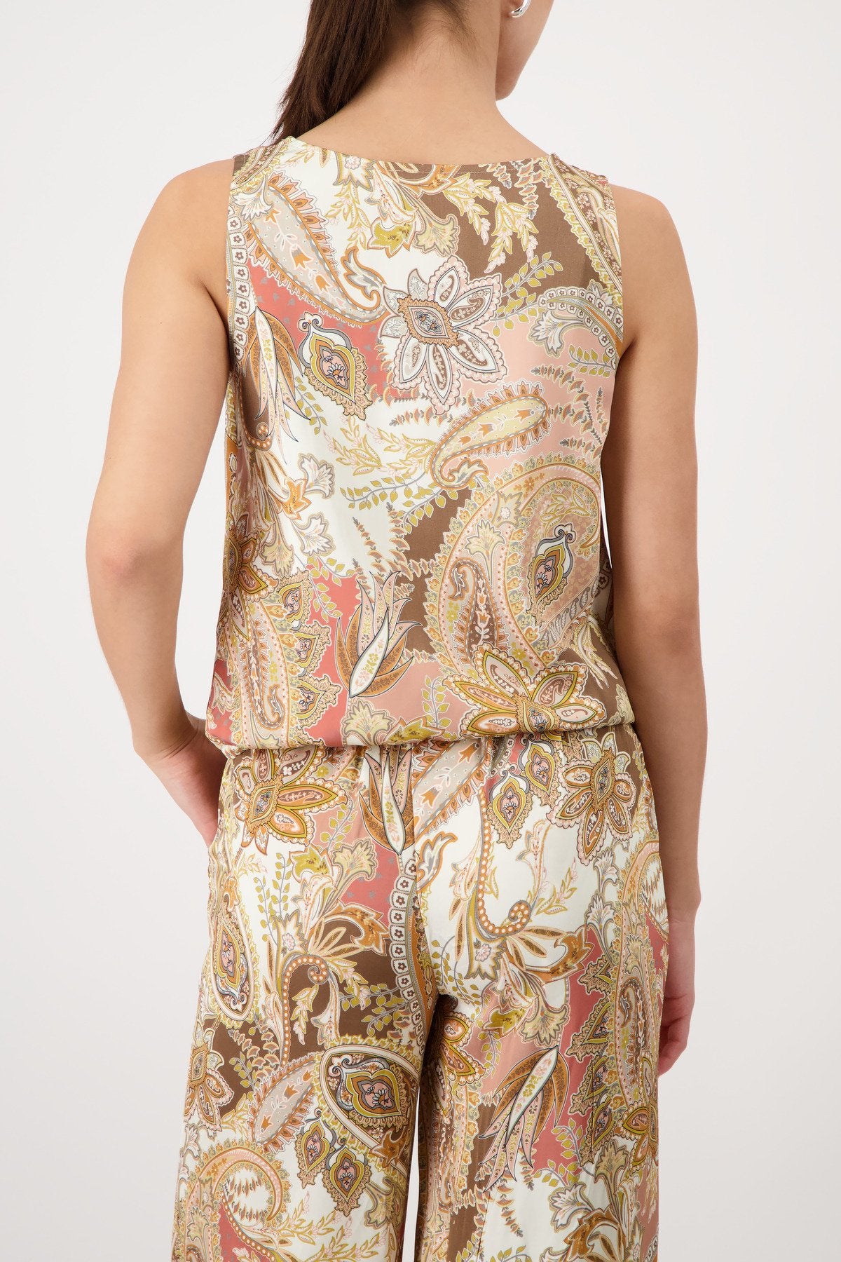 Bluse (Mocca Gemustert)
