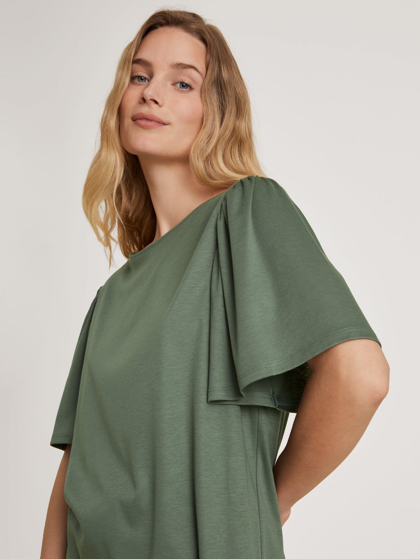 DAMEN Shirt kurzarm (Laurel Green)