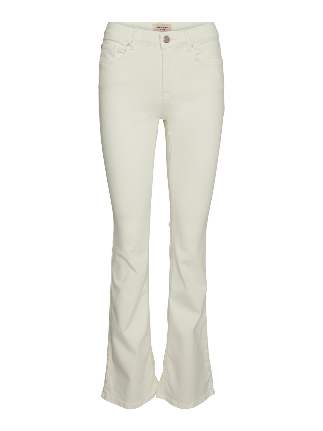 VERO MODA VMFLASH MR Flared Jeans Color GA NOOS, ecru, (XL) W x 32L VERO MODA VMFLASH MR Flared Jeans Color GA NOOS, ecru, (XL) W x 32L
