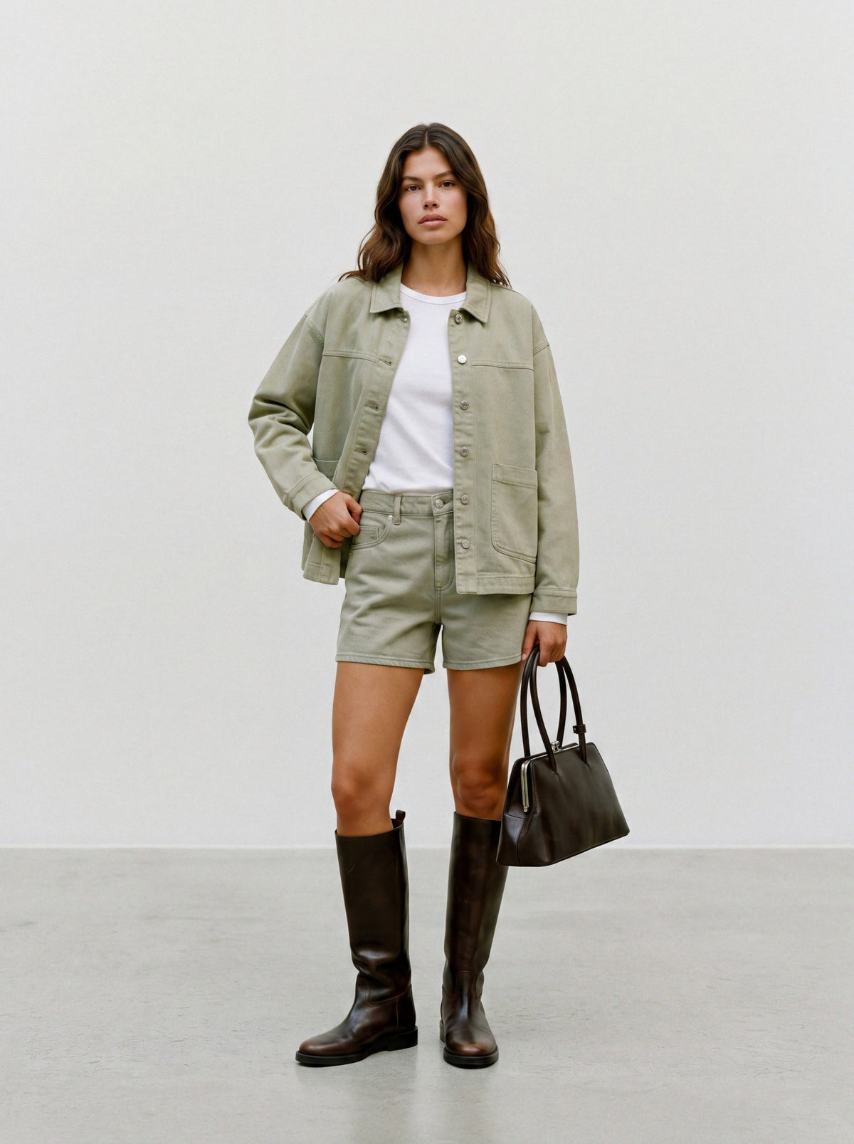 Vmjamie Ls Denim Shacket Mix Ga Noos (Laurel Wre)