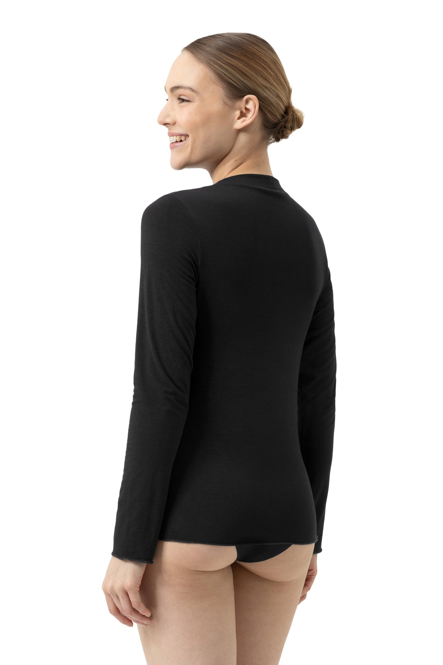 T-Shirt langarm (Schwarz)