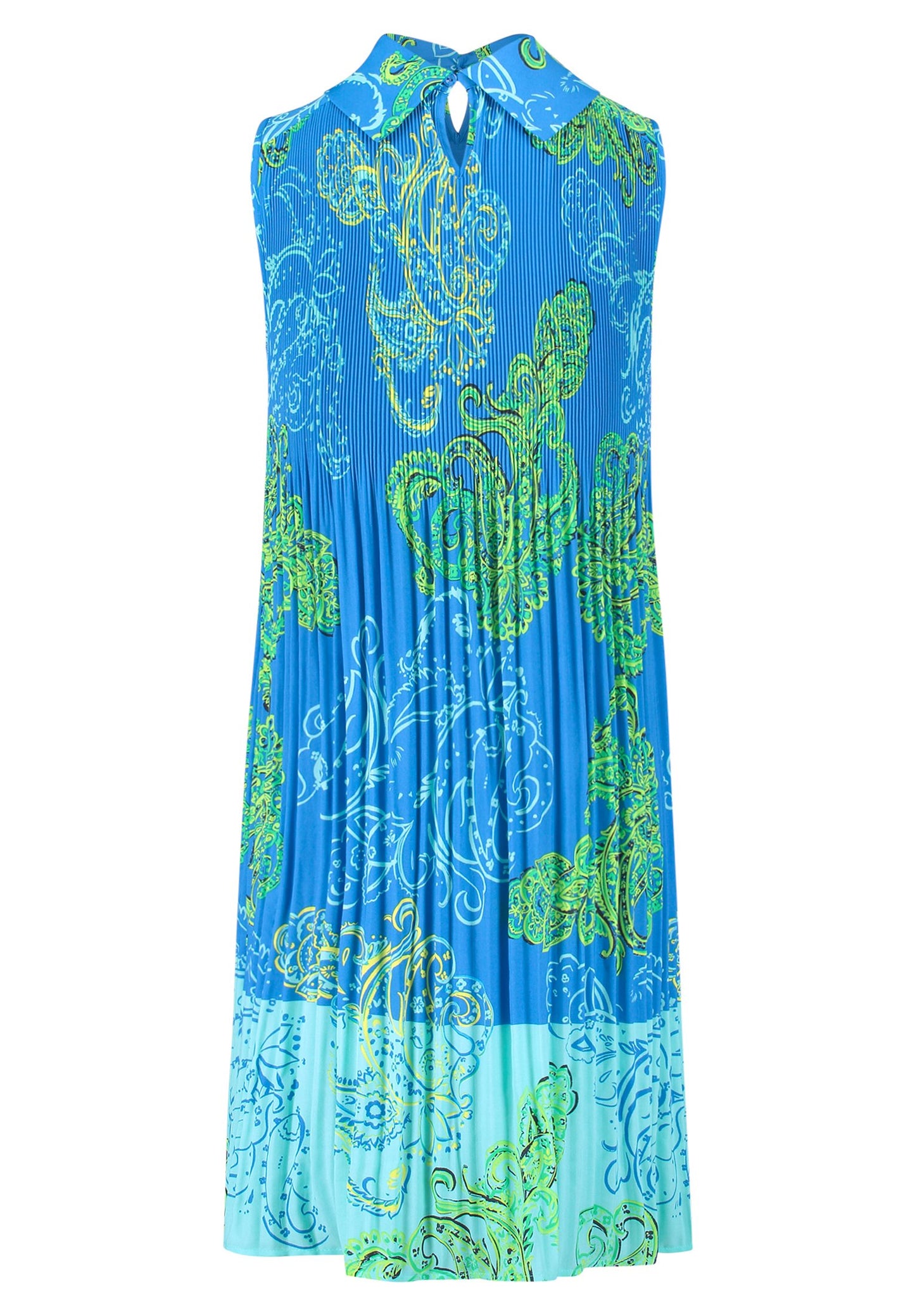 Plisseekleid (Green/blue)