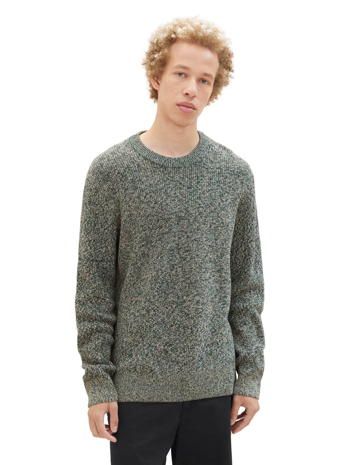 Strickpullover in Melange Optik (Ecru Tonal Mou)