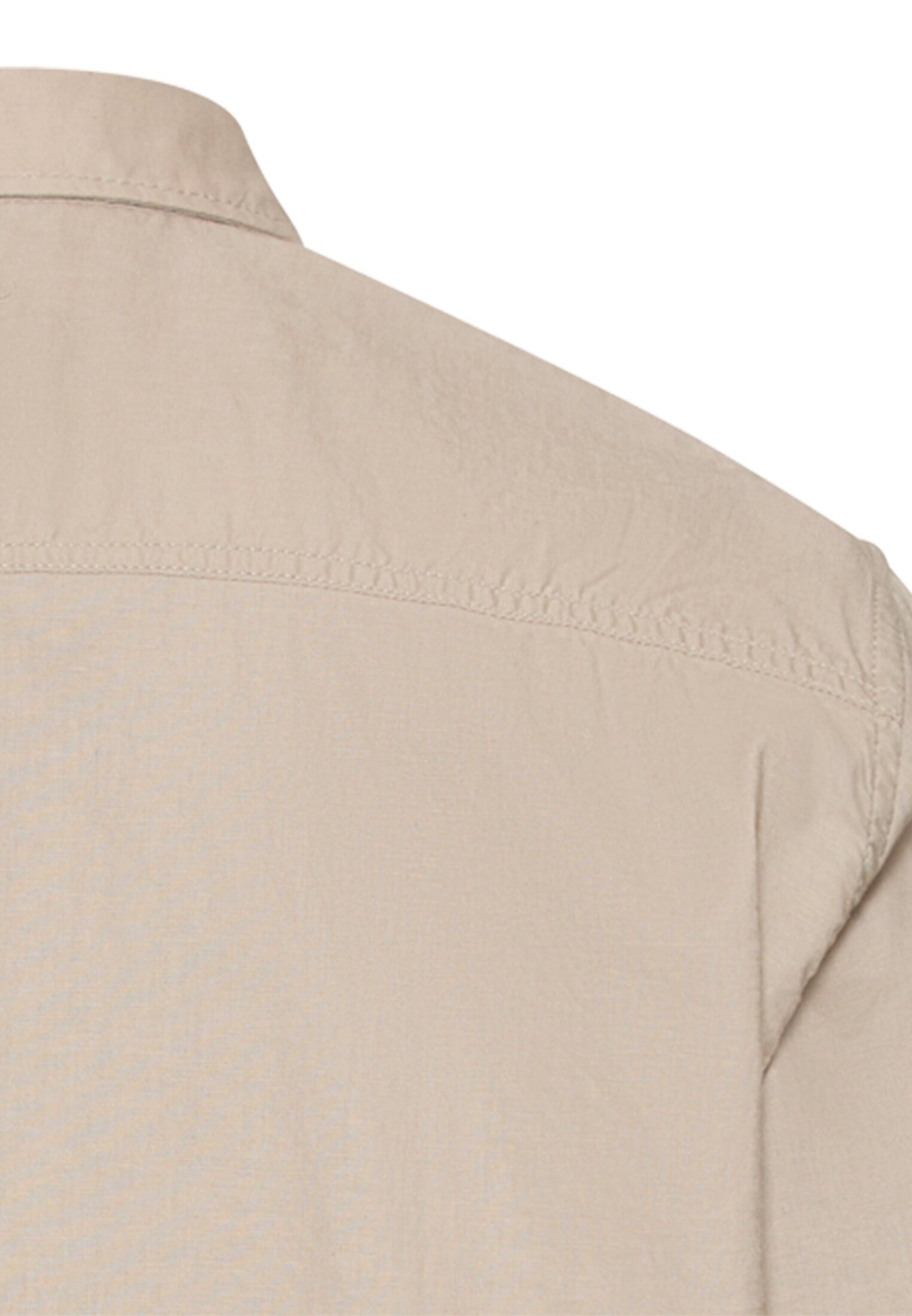 Kurzarmhemd aus Leinenmix (Light Beige)
