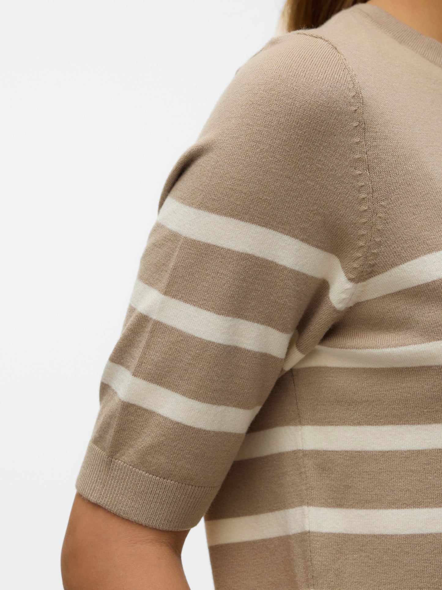 Vmsaba Plain Ss O-neck Pullover Ga Noos (Silver Min)
