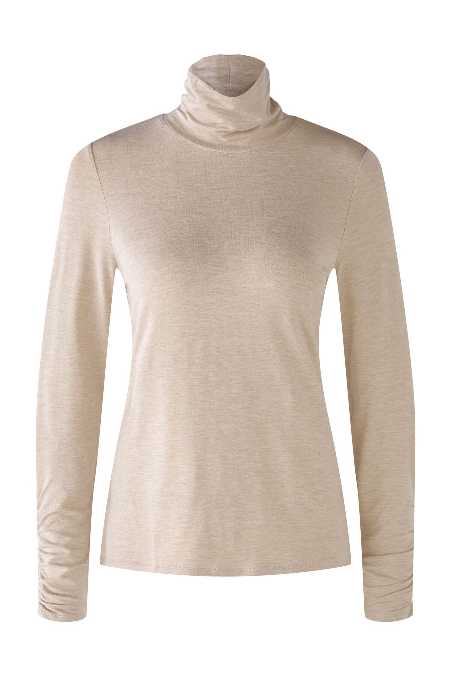 Langarmshirt in softer Viskose (Light Stone)