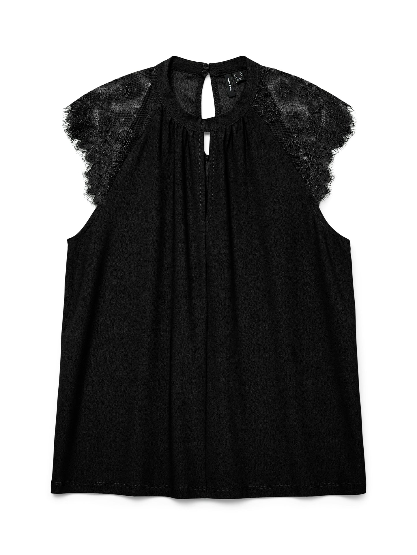 Vmmilla Sl Lace Tee Ga Noos (Black)