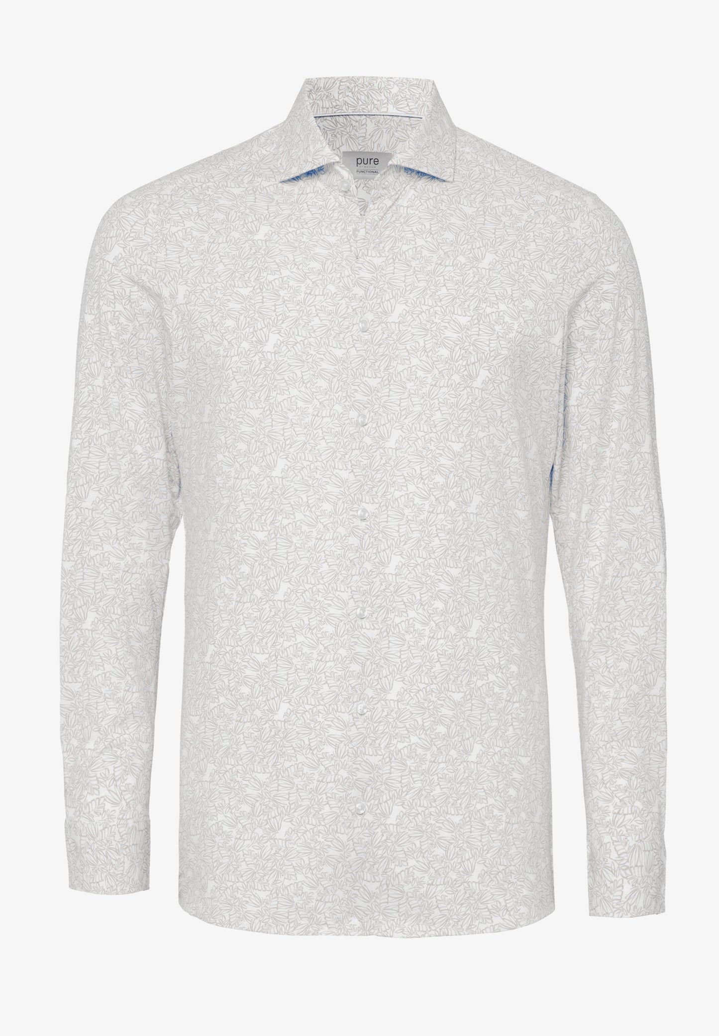 PURE- Functional Hemd Langarm (Druck Sand)