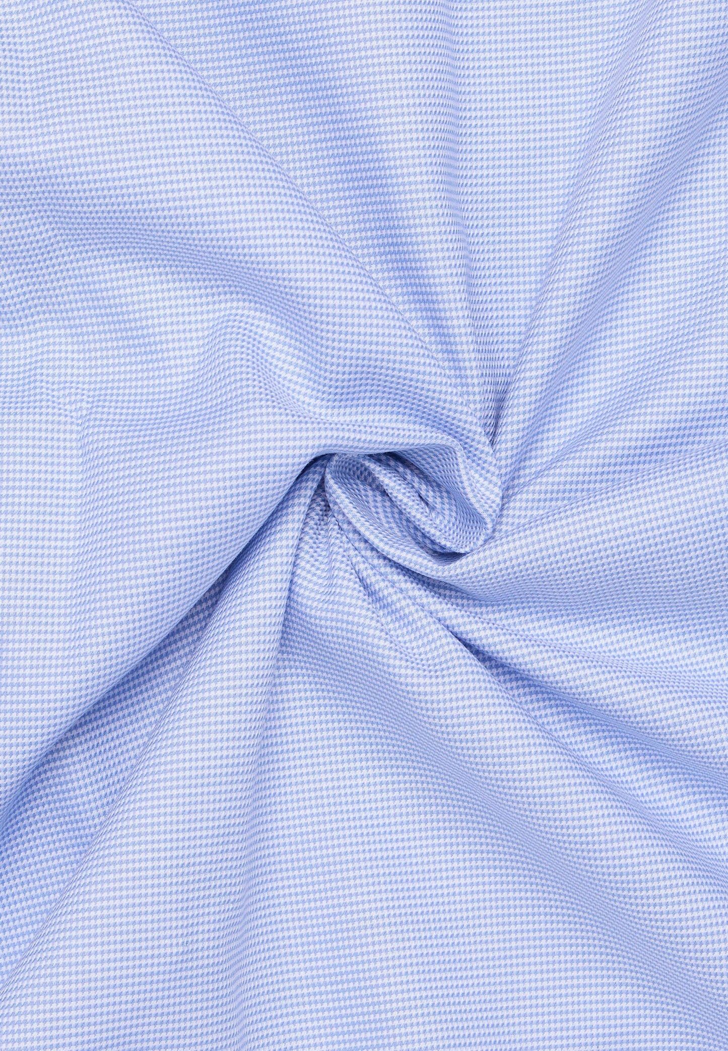 Hemd Hahnentritt Kurzarm (Mittelblau)