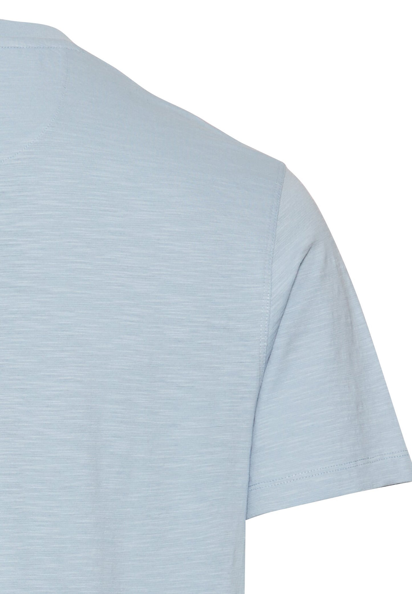 Kurzarm Henley aus Organic Cotton (Smoke Blue)