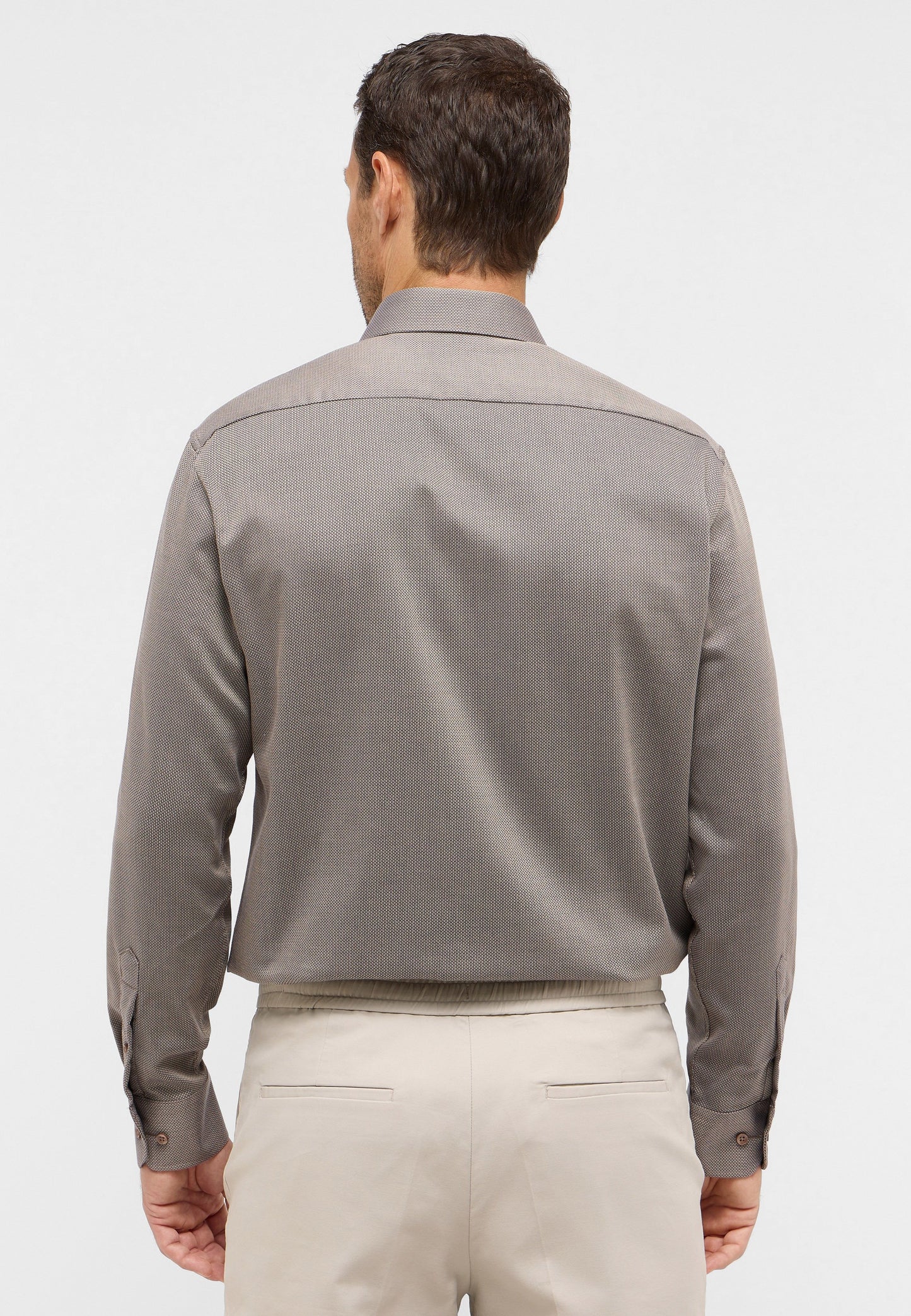 Hemd Langarm (Beige-braun)