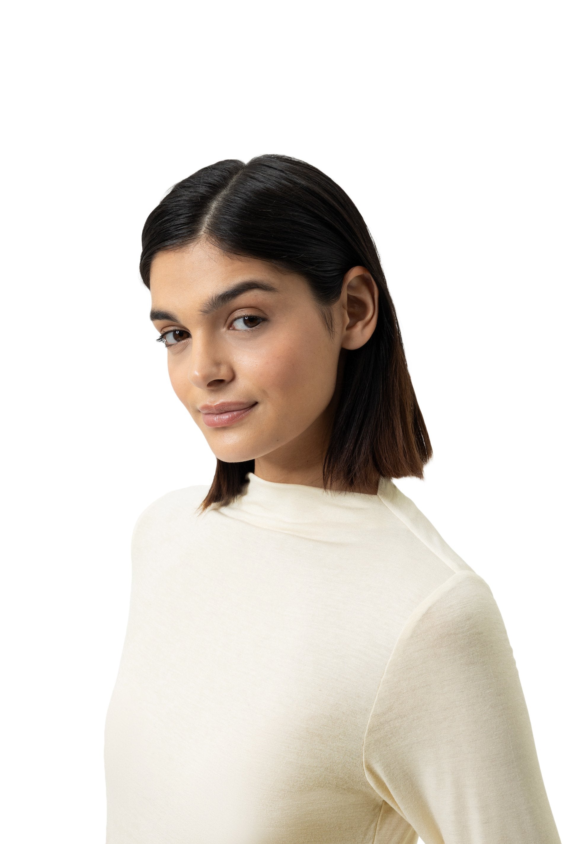 T-Shirt langarm (Almond Milk)