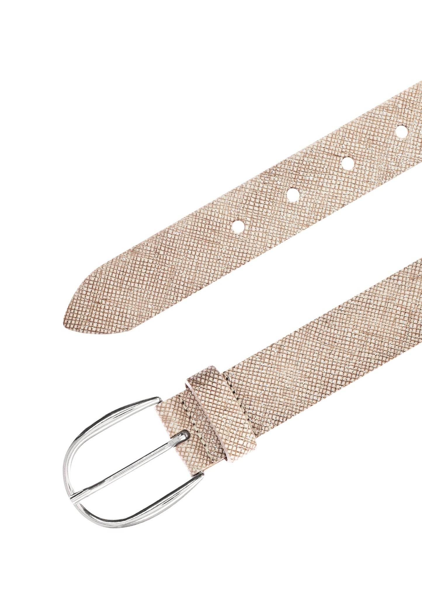 30 mm Vollledergürtel (Rosa / Multicol)