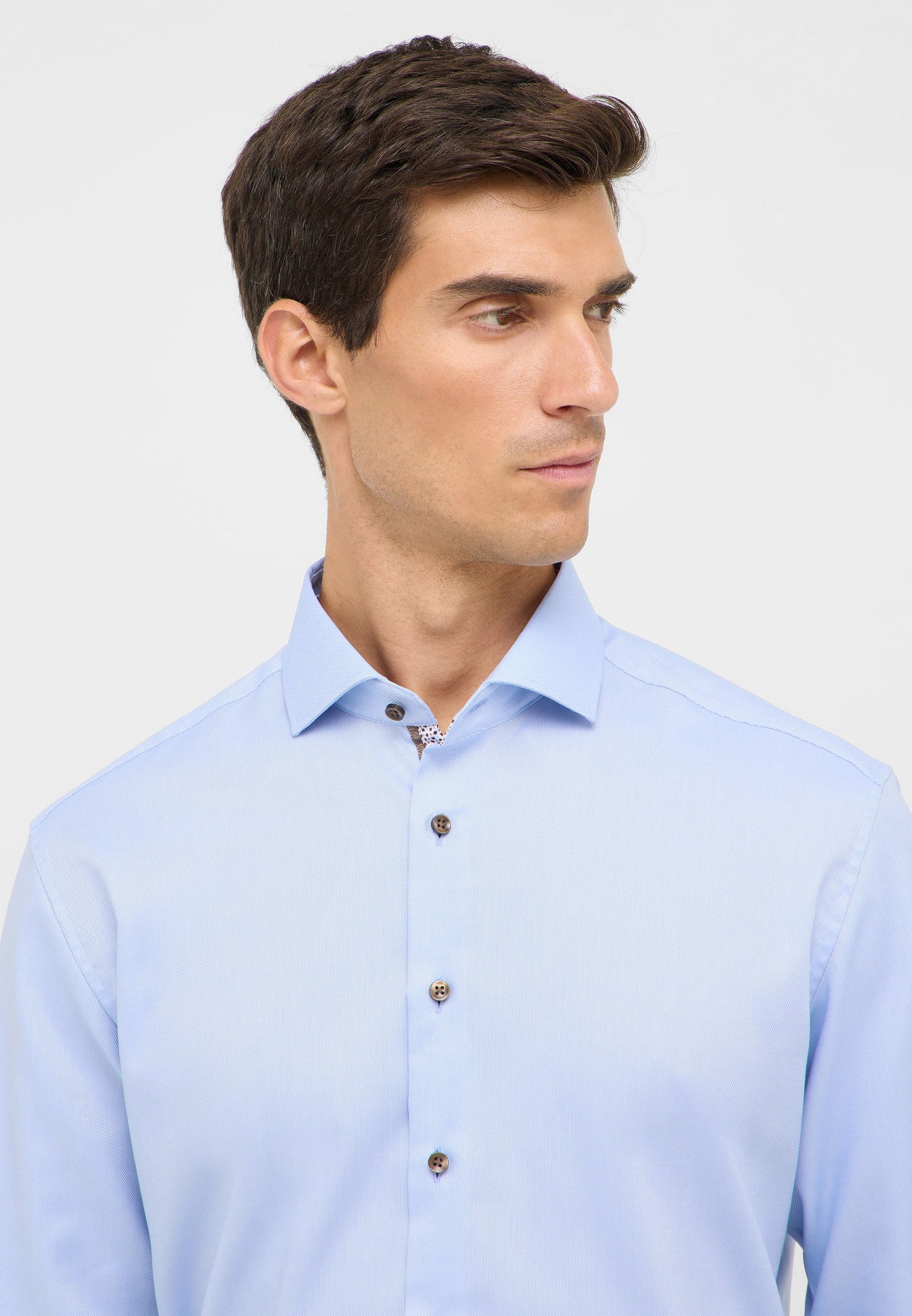 Hemd Natté verkürzter Arm (59 cm) (Mittelblau)