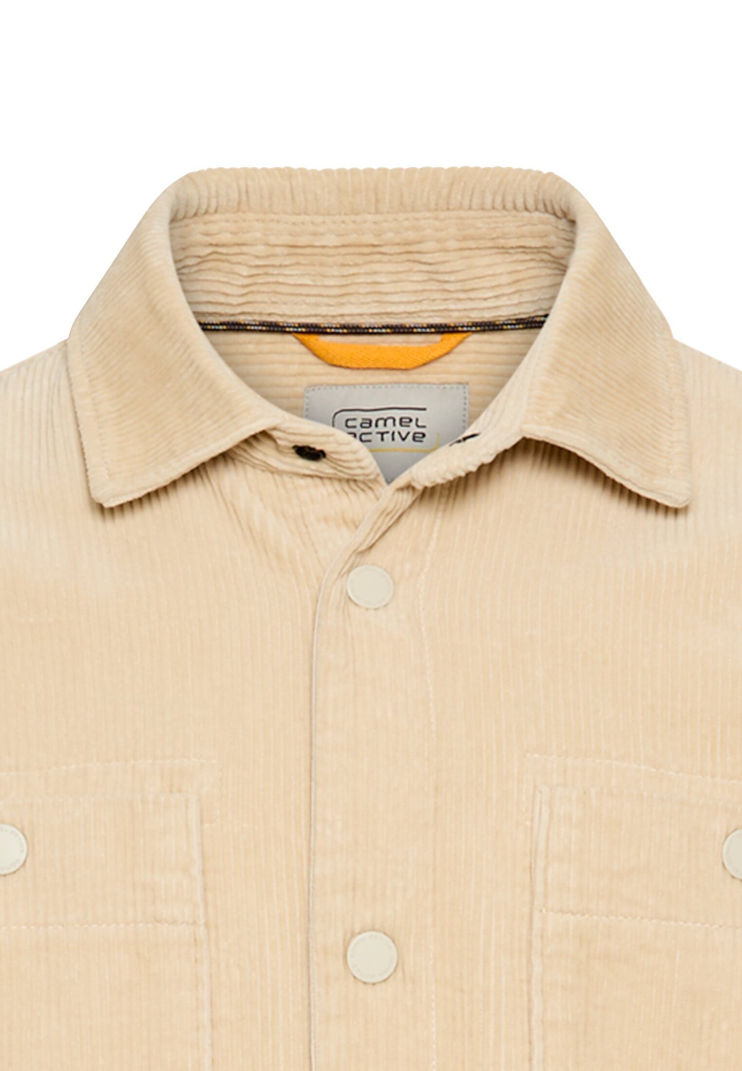 Cord Overshirt mit Druckknöpfen (Oatmeal)