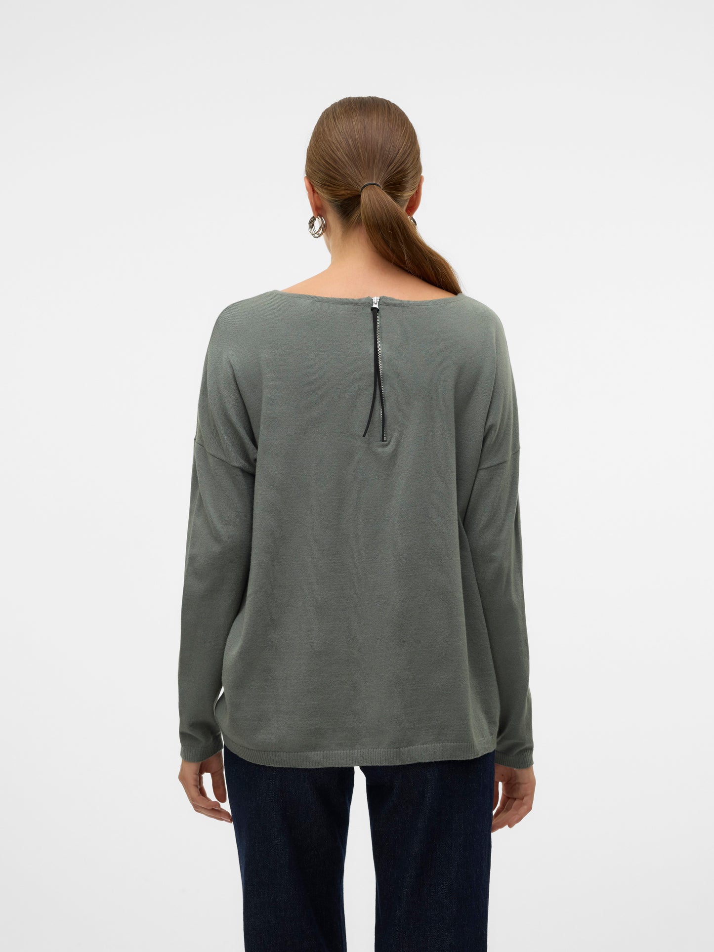 Vmbreeze Aura Ls Zipper Blouse Lcs (Balsam Green)