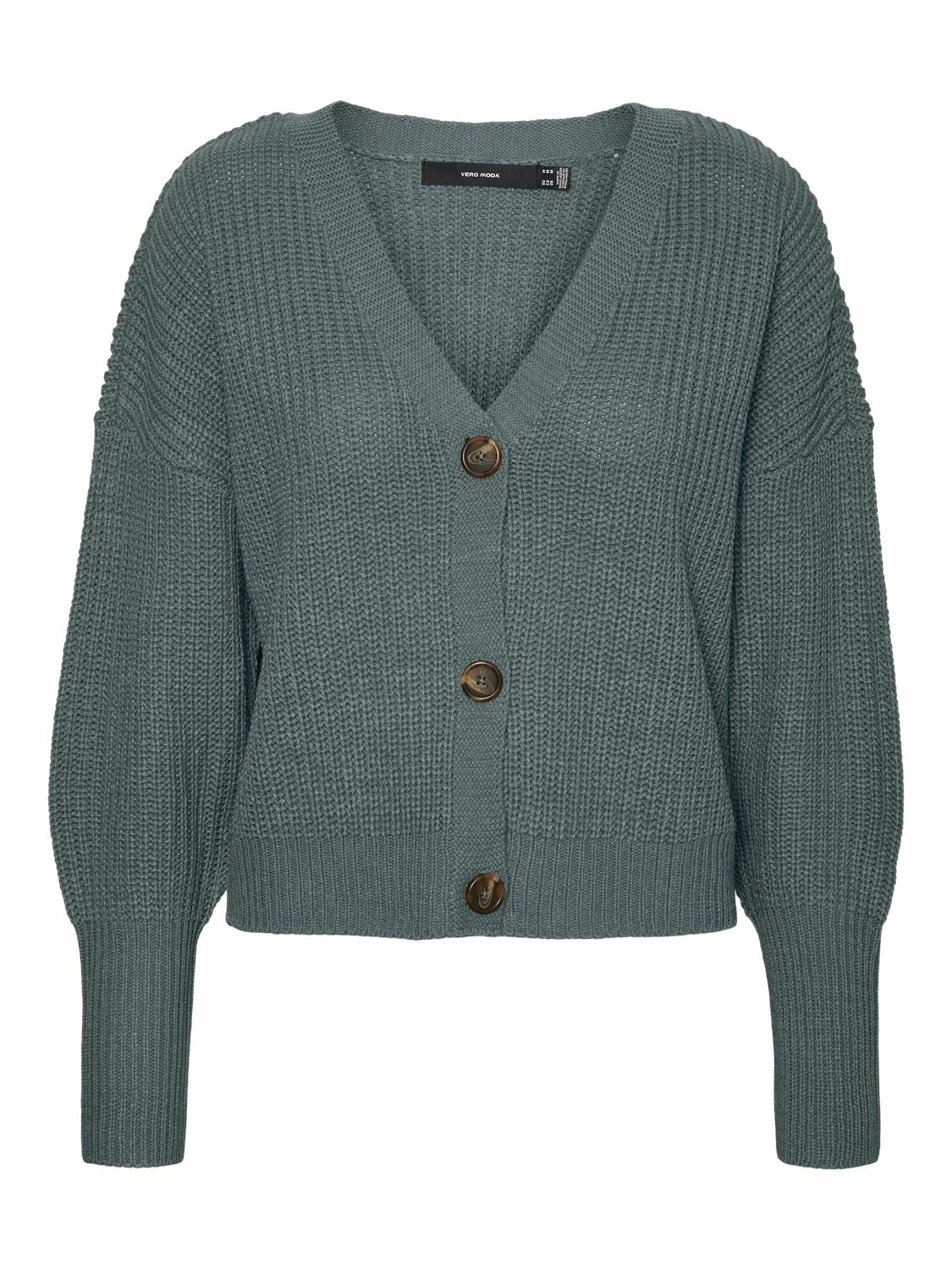 Vmlea Ls V-neck Cuff Cardigan Noos (Balsam Green)