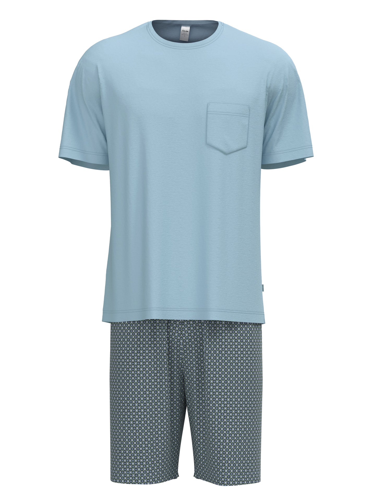 Kurz-Pyjama (Tempest Blue)