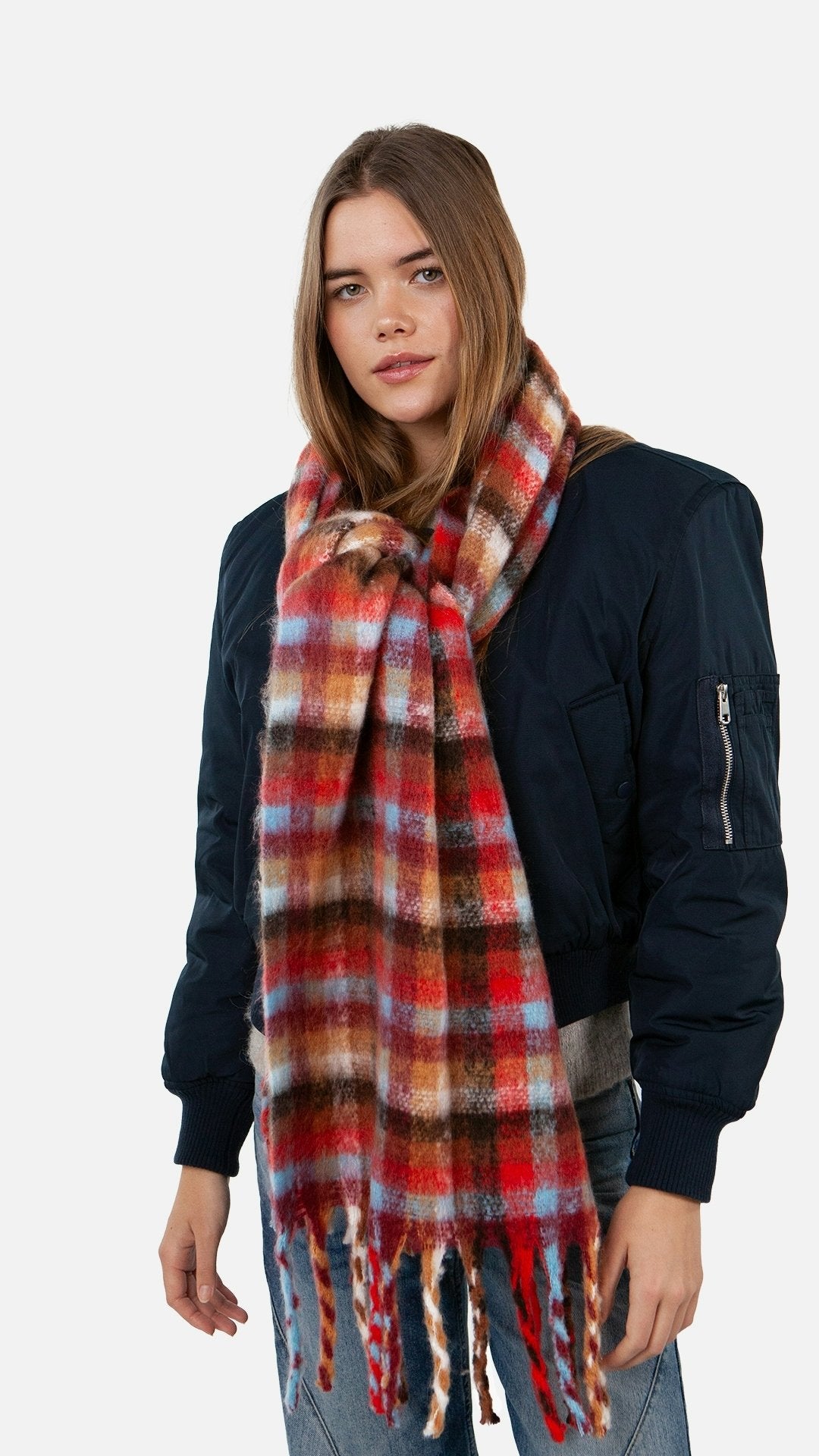 Plaity Scarf (Brown Brown)
