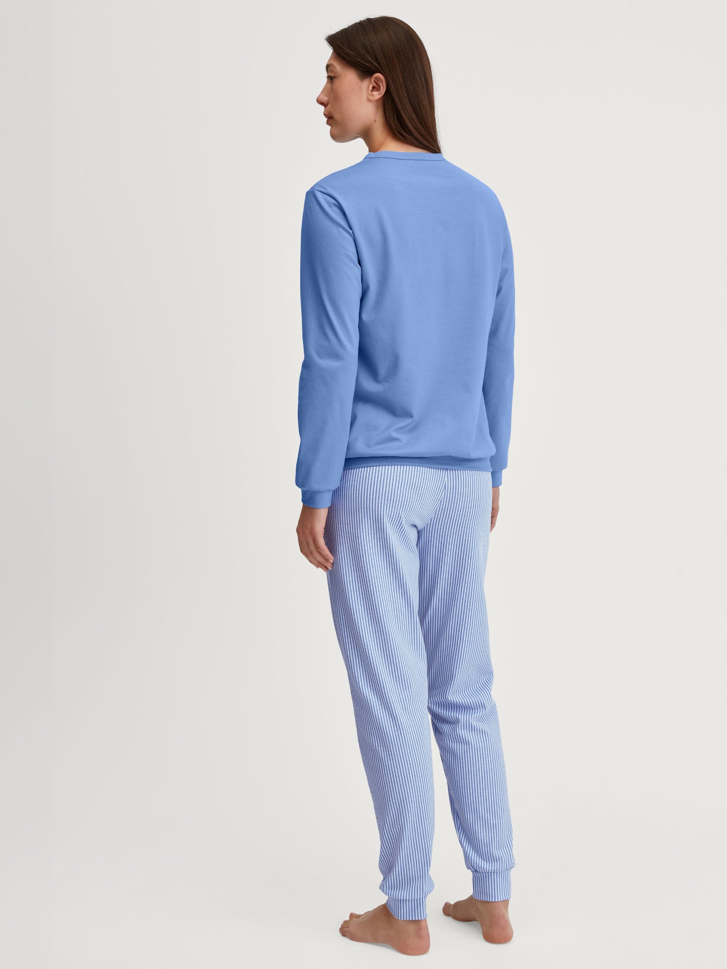 WOMEN Pyjamas with cuff (Hydrangea Blue)