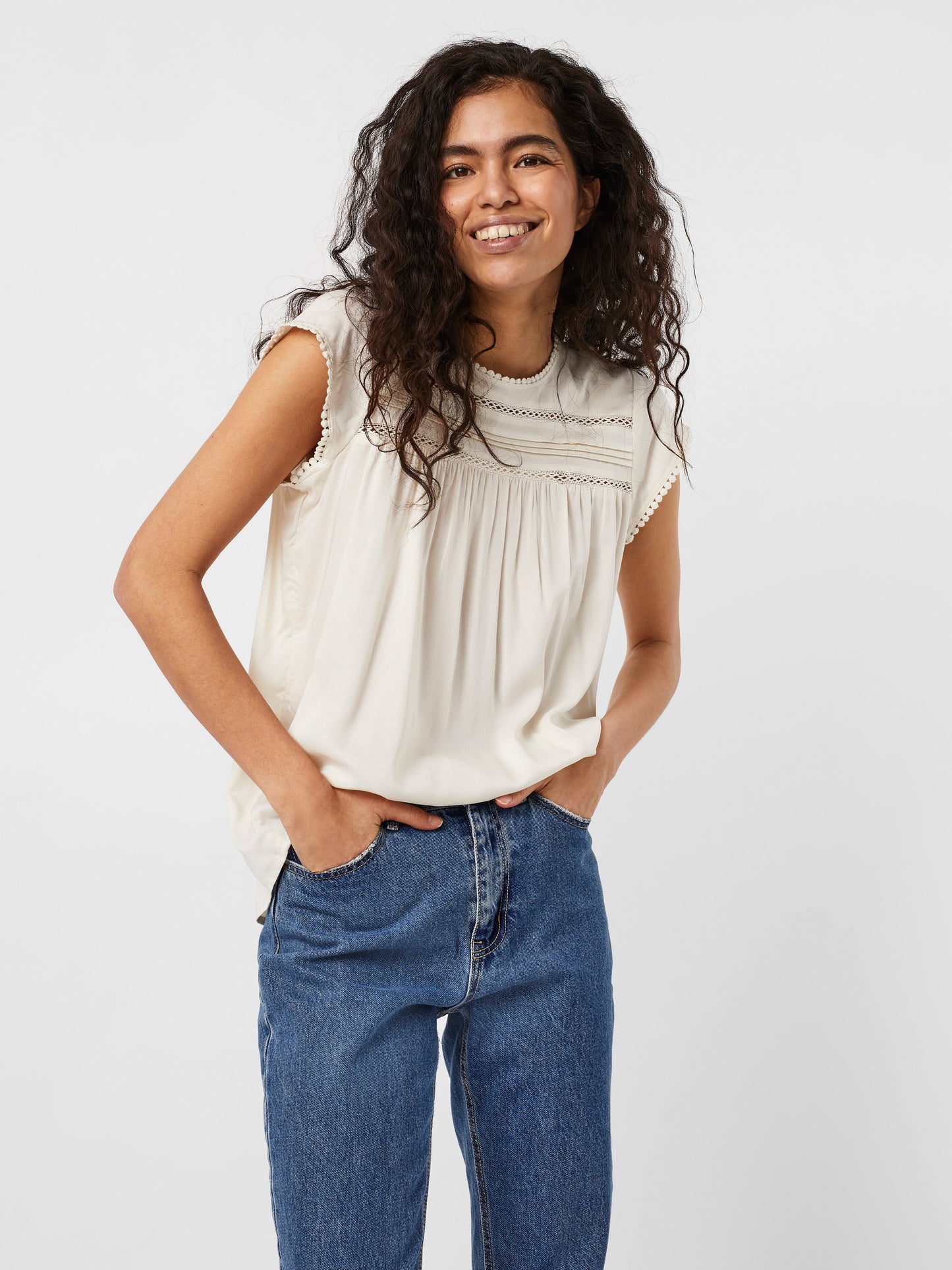Vmdebbie Pleat S/l Top Ga Noos (Snow White)